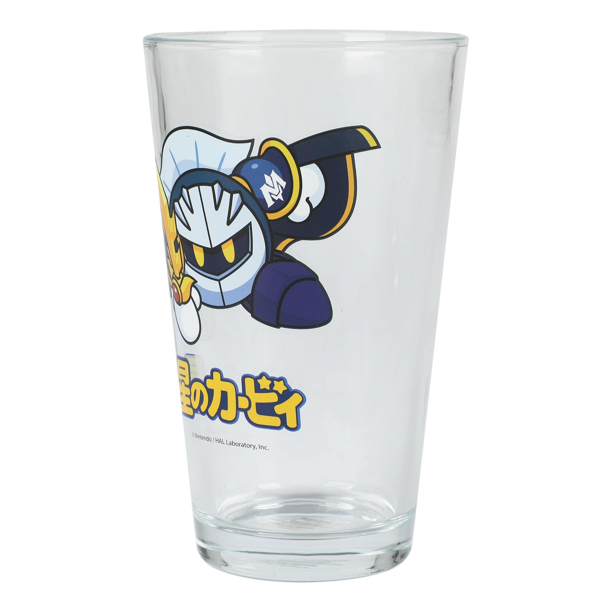 Kirby and Meta Knight 16 oz Pint Glass Set 2-Pack