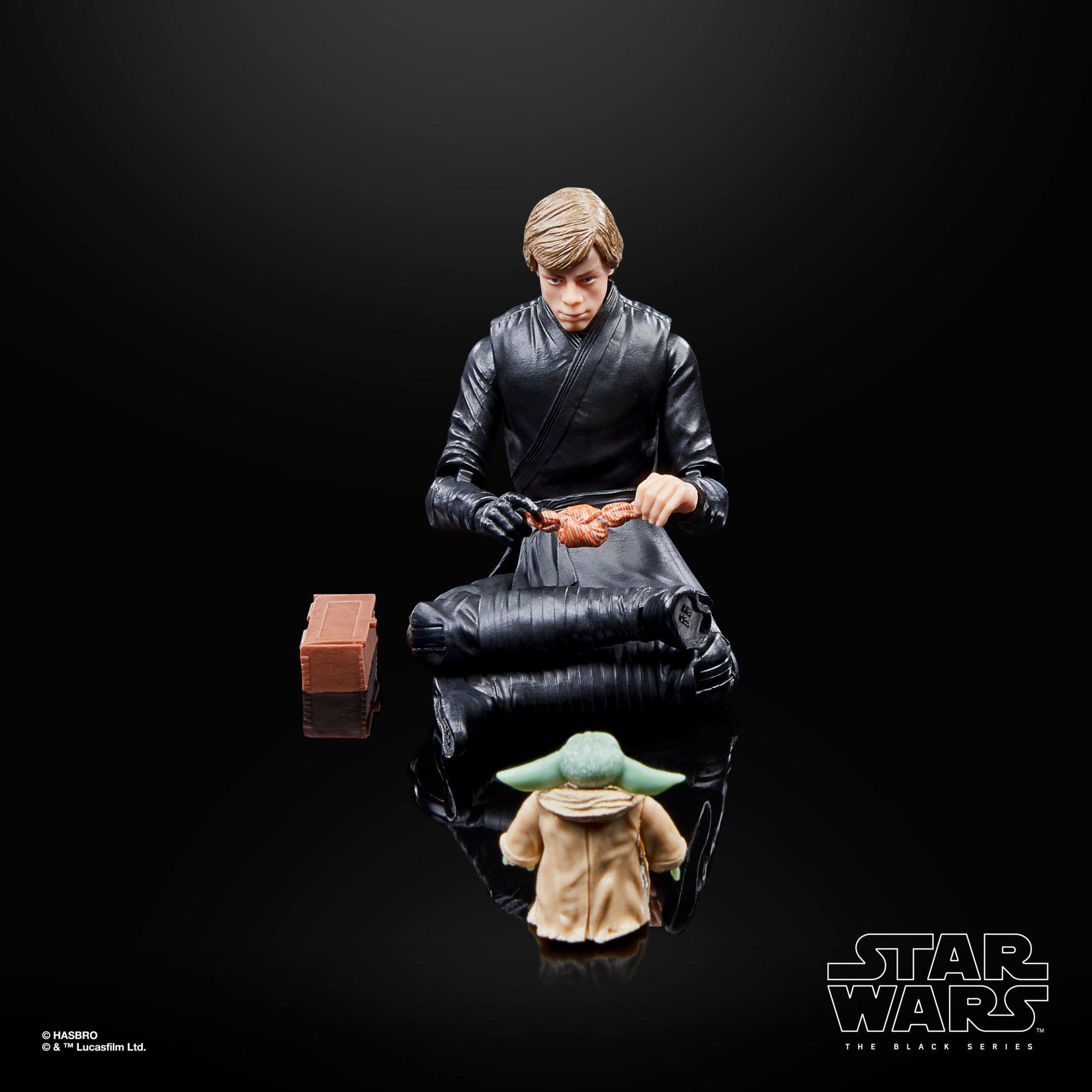 Hasbro Star Wars The Black Series Star Wars: The Book of Boba Fett Luke Skywalker and Grogu 6-in Action Figure Set 2-Pack