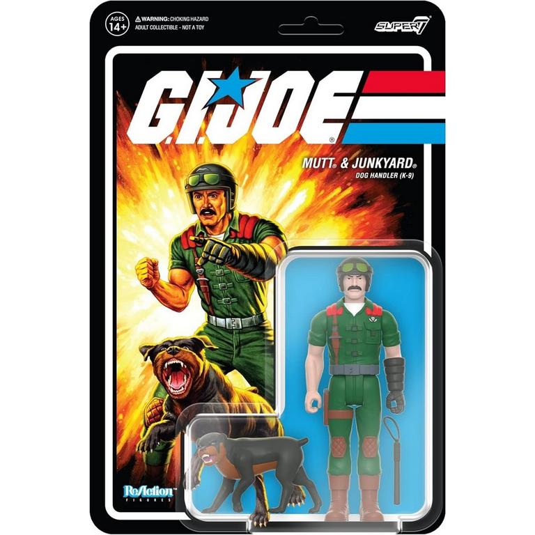 Super7 G.I. Joe ReAction Mutt and Junkyard 3.75-in Action Figure