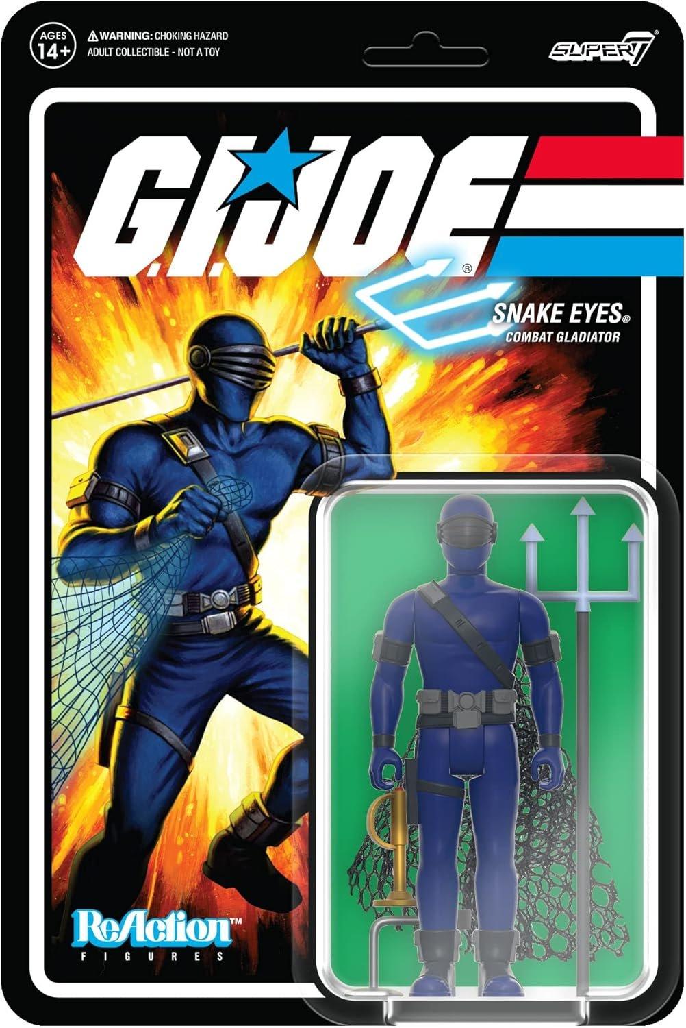 Super7 G.I. Joe ReAction Figures Snake Eyes (Combat Gladiator) 3.75-in Action Figure