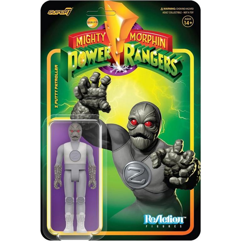 Super7 Mighty Morphin Power Rangers ReAction Z Putty Patroller 3.75-in Action Figure