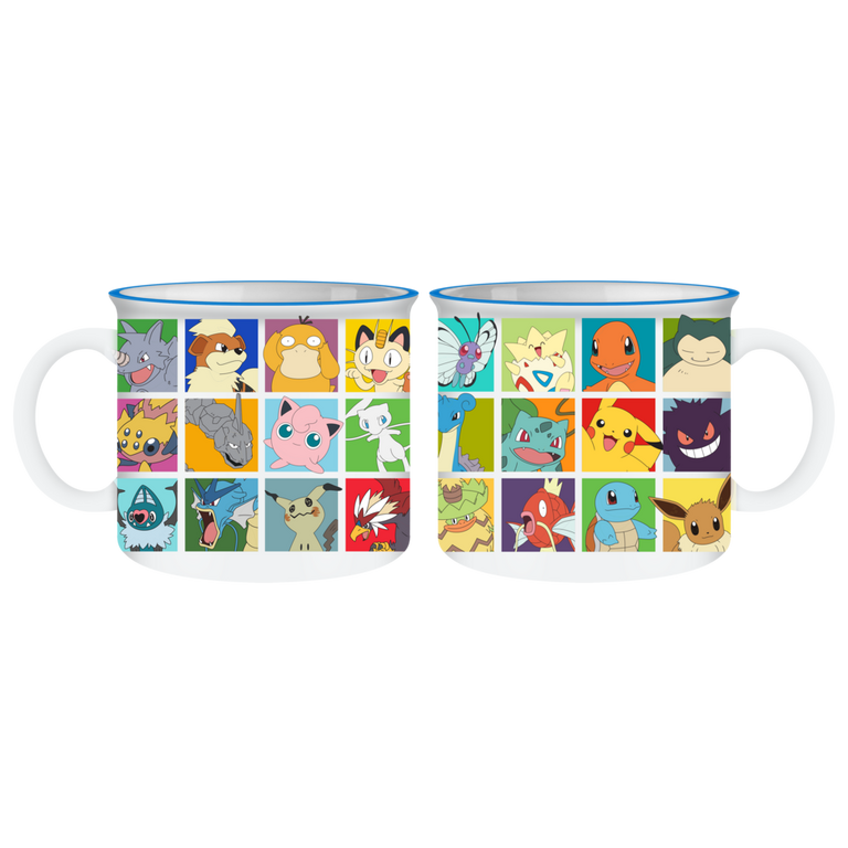 Pokemon Character Grid 20 oz Ceramic Camper Mug
