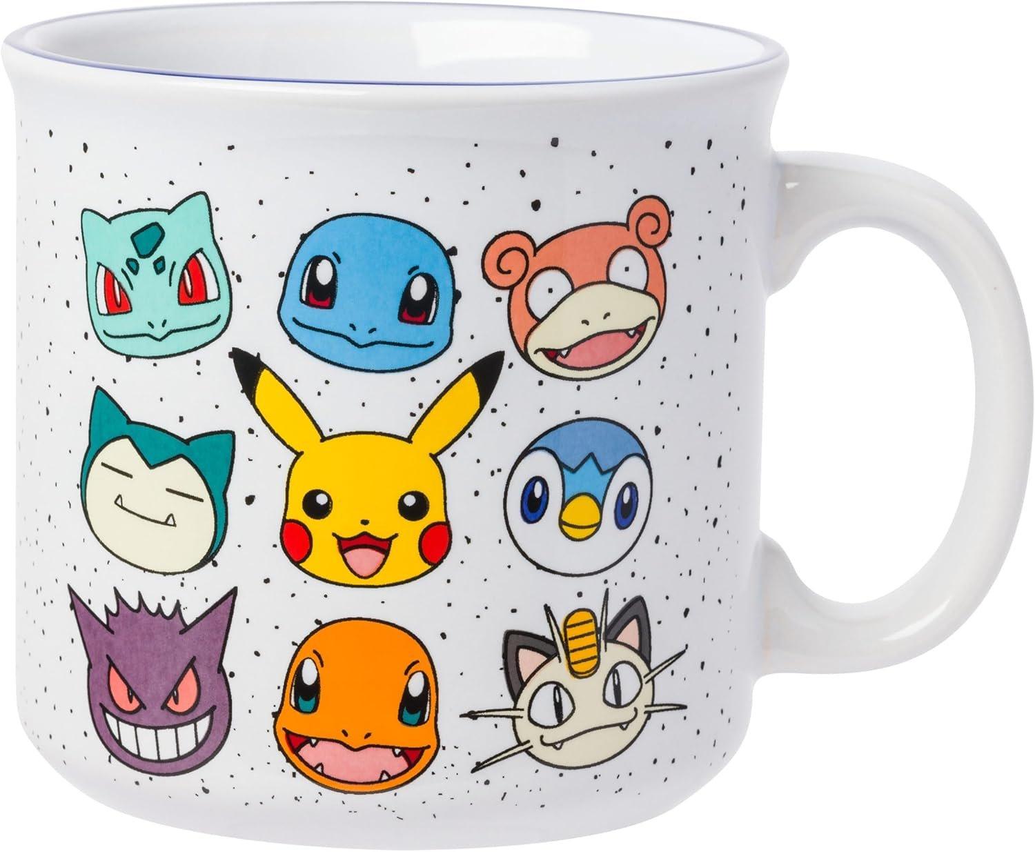 Pokemon Multi Face Set 20oz Ceramic Camper Mug | GameStop