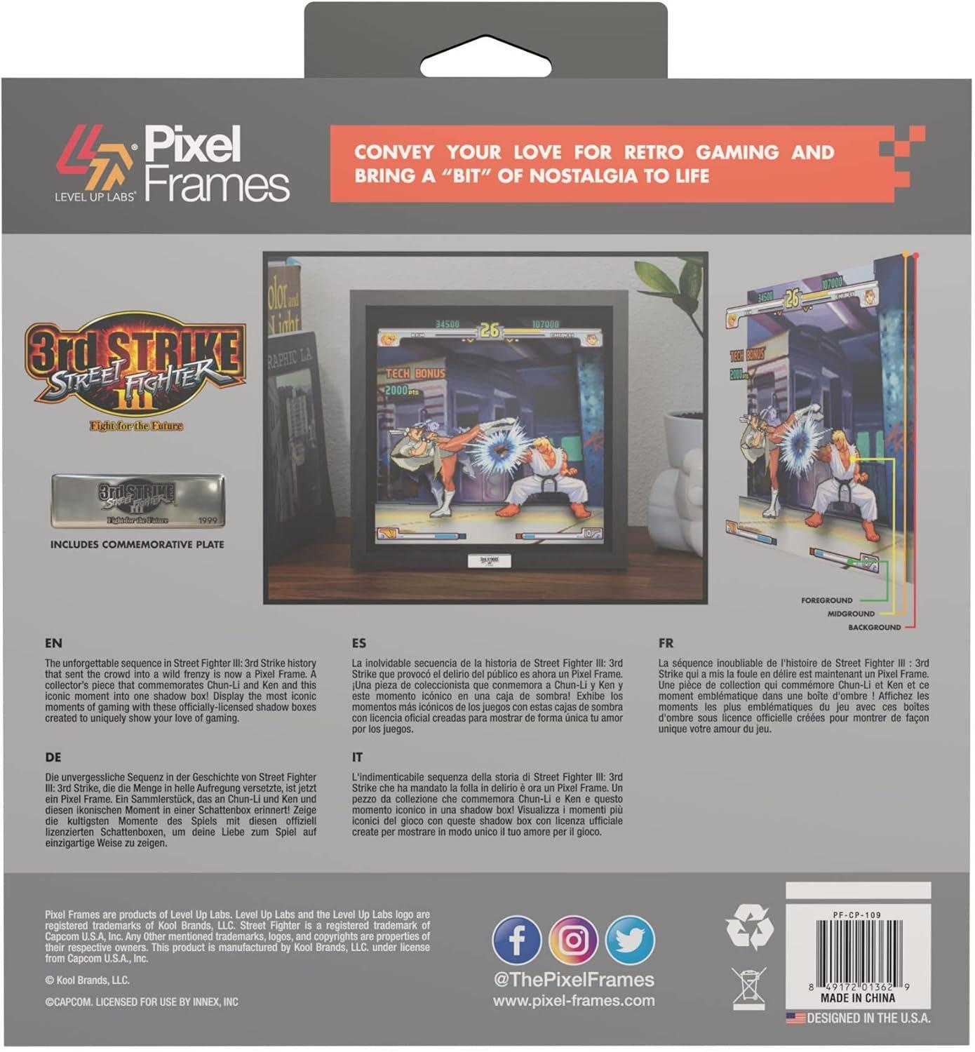 Street Fighter Third Strike: Moment No. 37 Pixel Frame 9 x 9-in