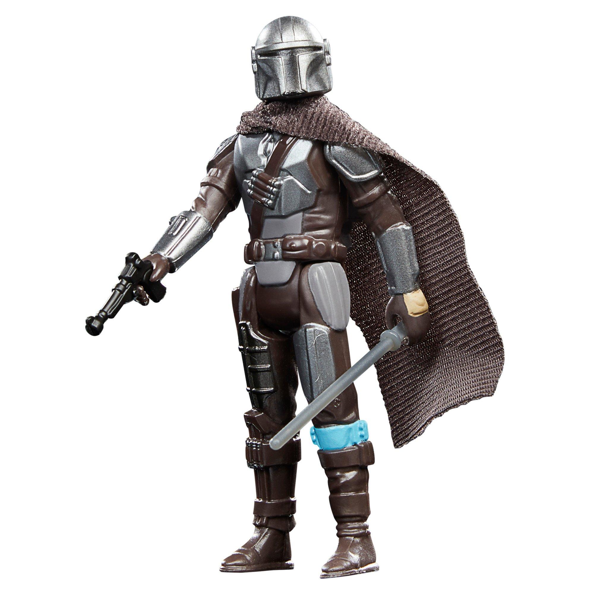  STAR WARS Retro Collection The Mandalorian (Beskar) Toy  3.75-Inch-Scale The Mandalorian Collectible Action Figure, Accessories :  Toys & Games