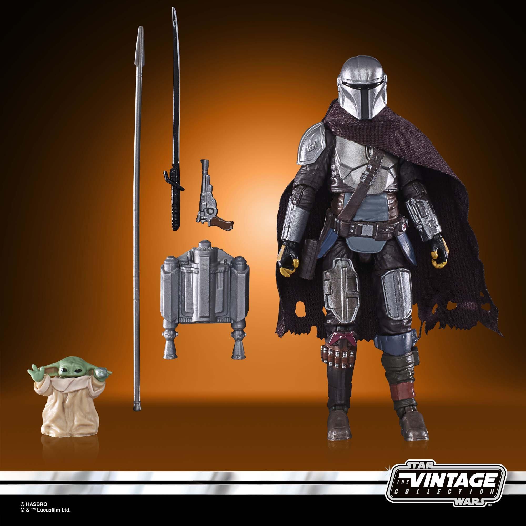 Hasbro Star Wars: The Vintage Collection The Mandalorian's N-1 Starfighter  and Madalorian 3.75-in Action Figure 2-Pack Set