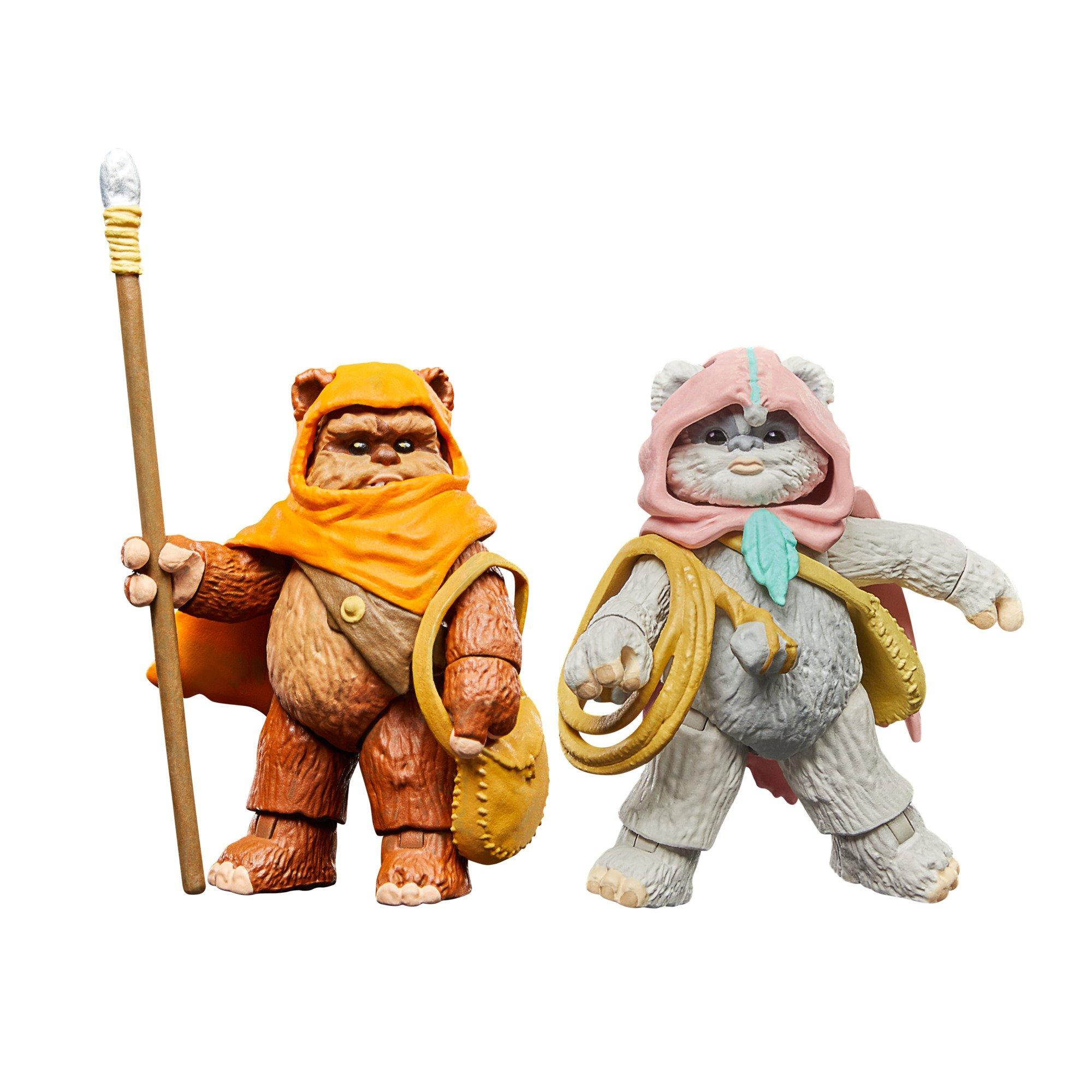 Hasbro Star Wars: Ewoks Wicket W. Warrick and Kneesaa 3.75-in Action Figure  Set 2-Pack