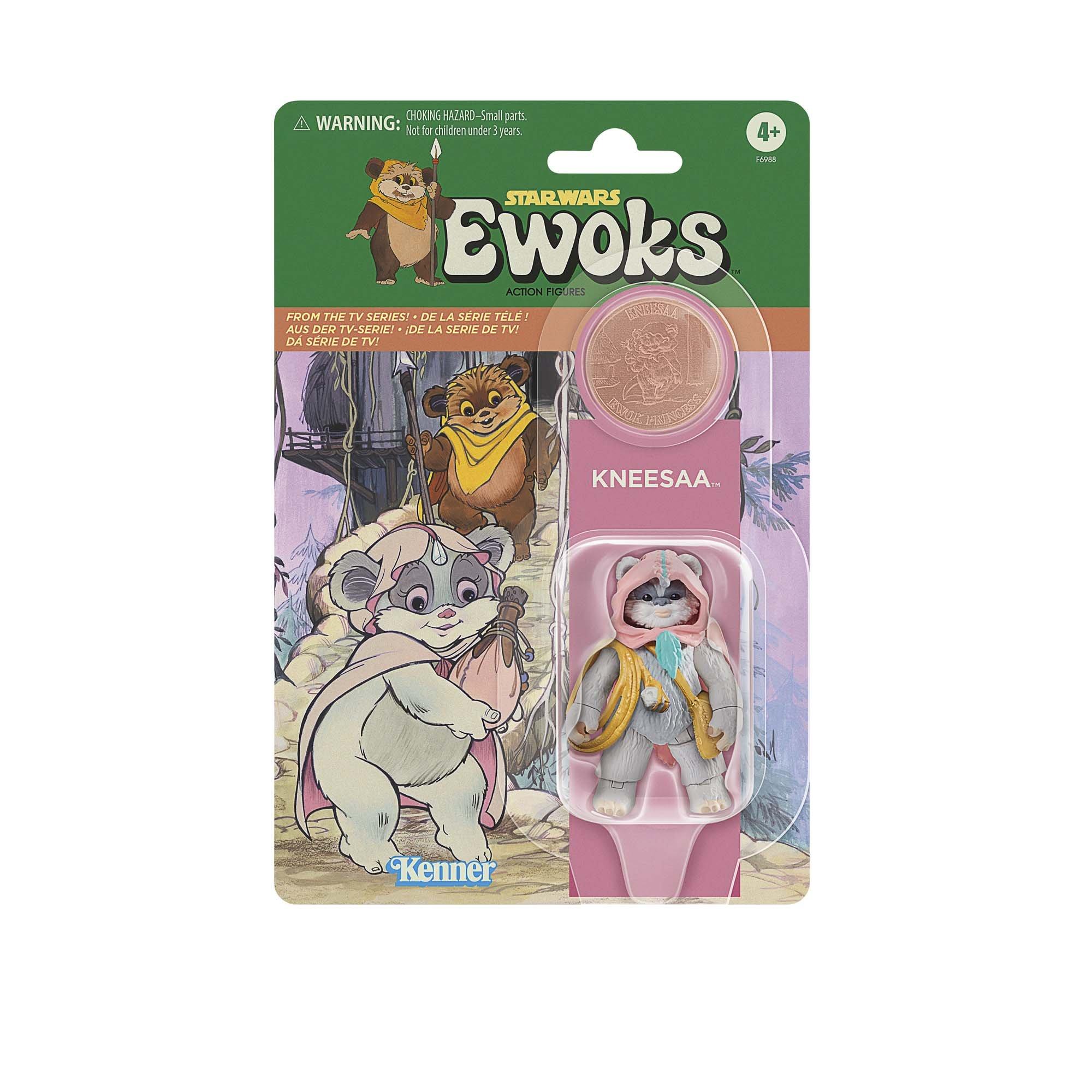 Hasbro Star Wars: Ewoks Wicket W. Warrick and Kneesaa 3.75-in Action Figure Set 2-Pack