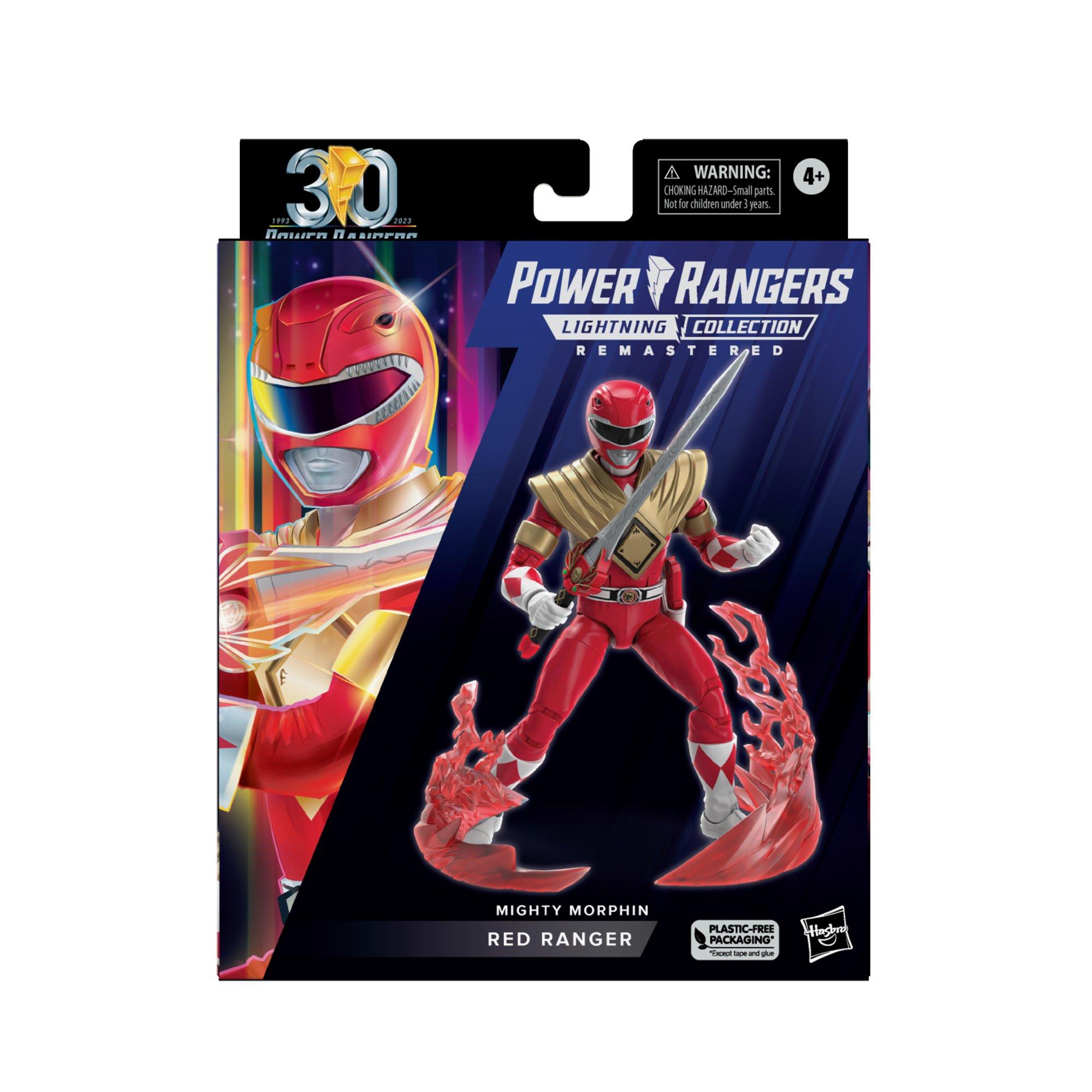 Hasbro Power Rangers Lightning Collection Remastered Mighty Morphin Red  Ranger 6-in Action Figure