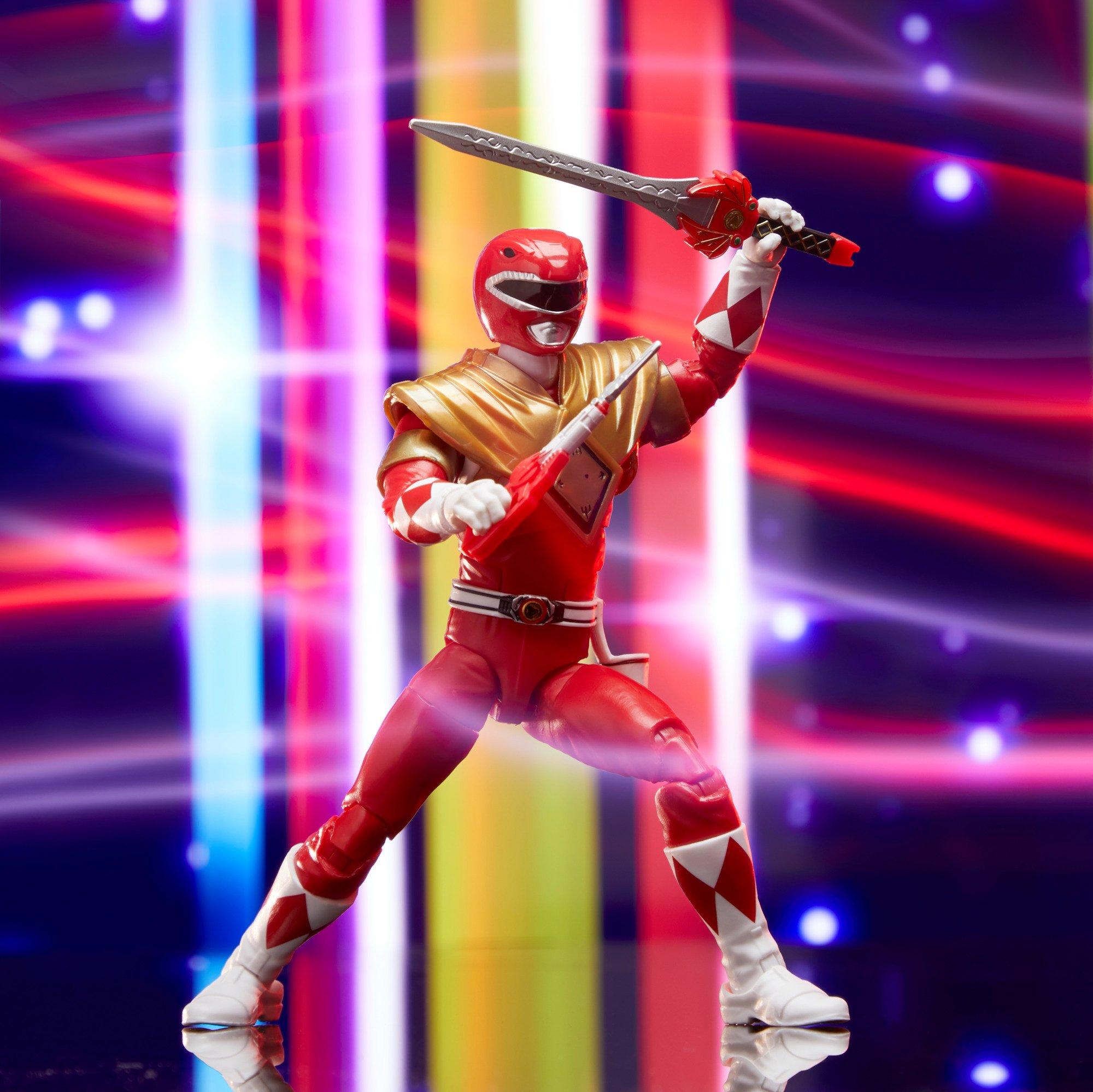 mighty morphin power rangers red ranger with dragon shield