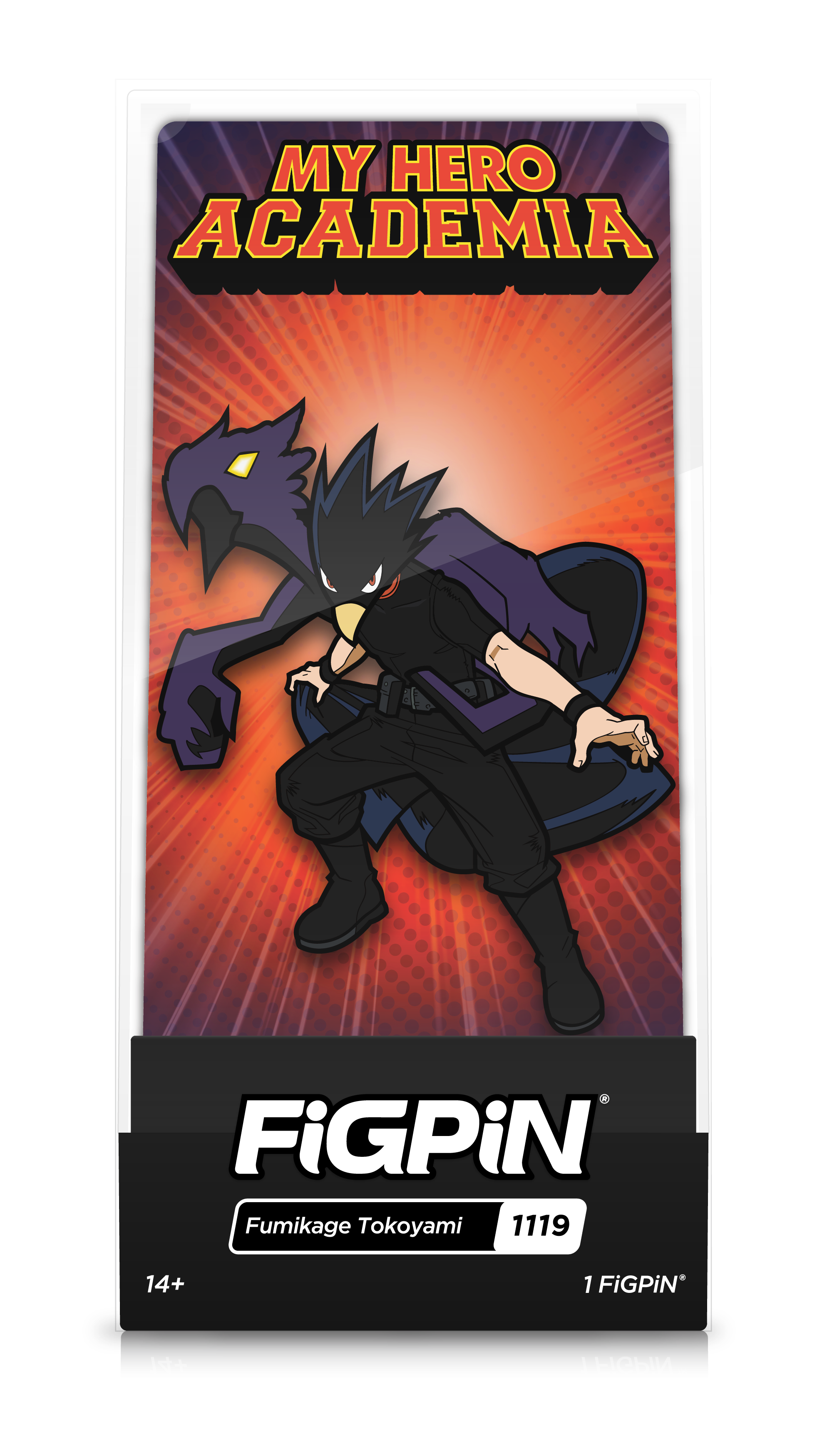 FiGPiN My Hero Academia Fumikage Tokoyami 3-in Collectible Enamel Pin