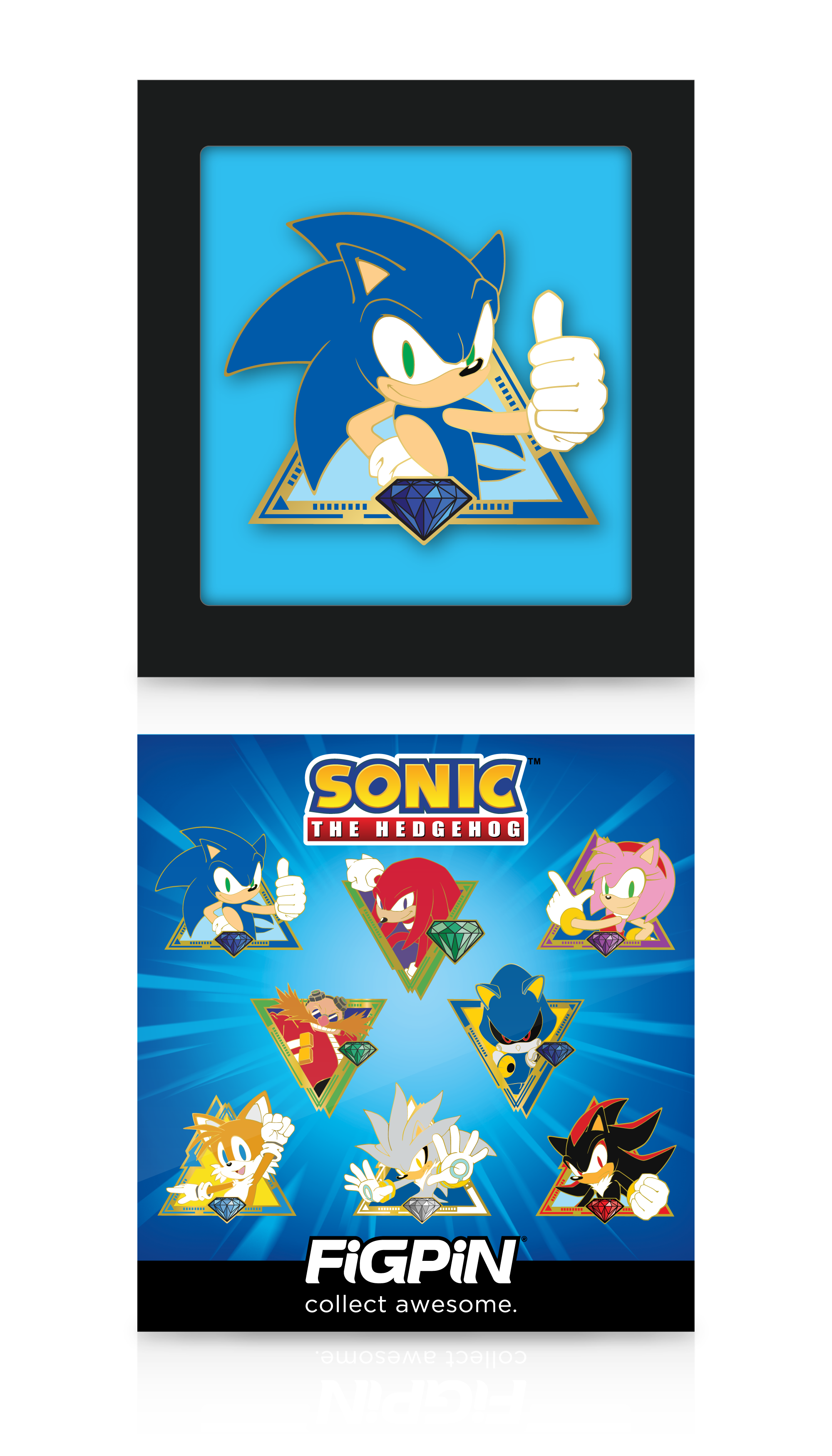 FiGPiN Mini Mystery Sonic the Hedgehog Series 1 Pin  (Styles May Vary)