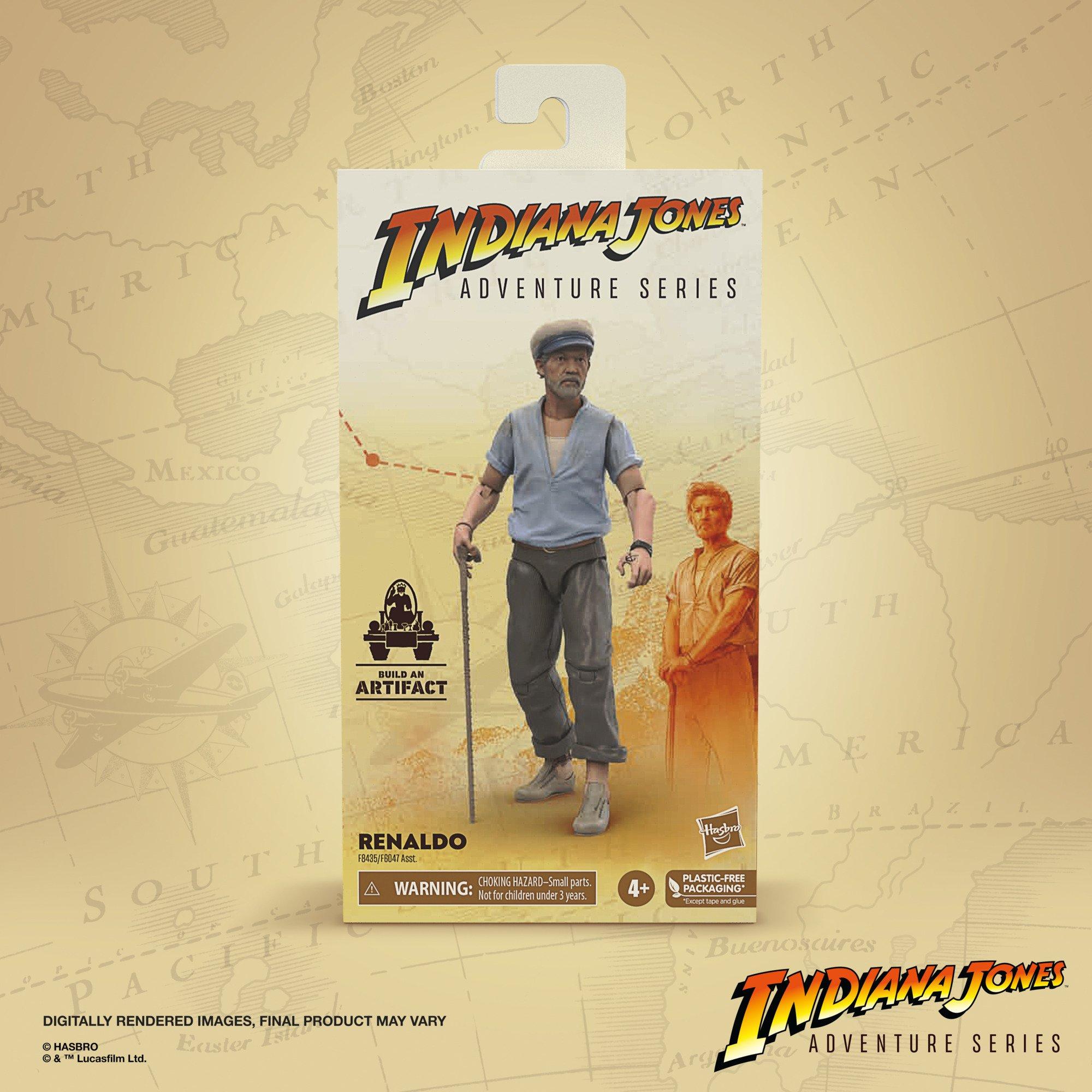 Hasbro Indiana Jones Adventure Series Indiana Jones and the Dial of Destiny Renaldo (Build an Artifact) 6-in Action Figure