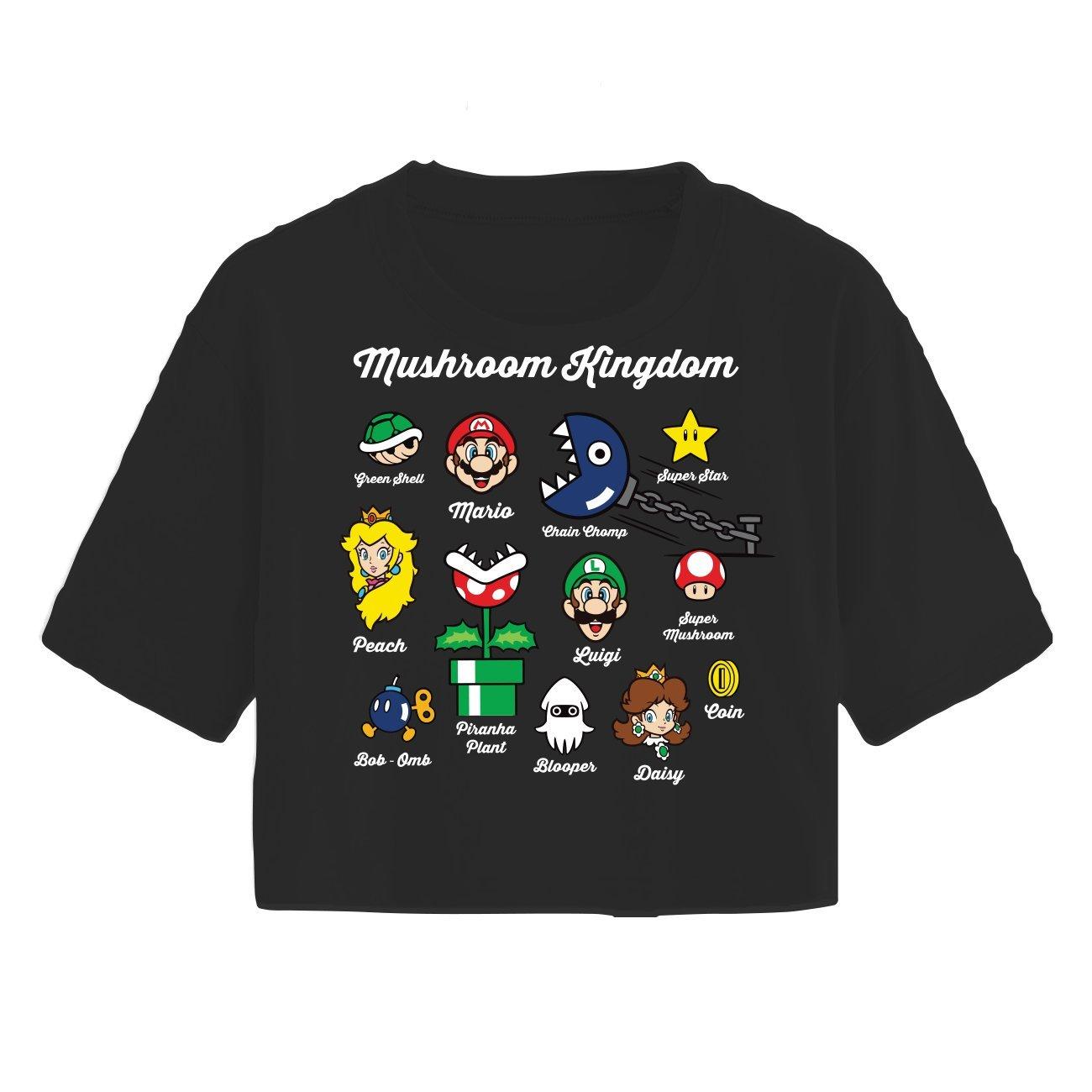 Super Mario Mushroom Kingdom Unisex Short Sleeve TShirt GameStop