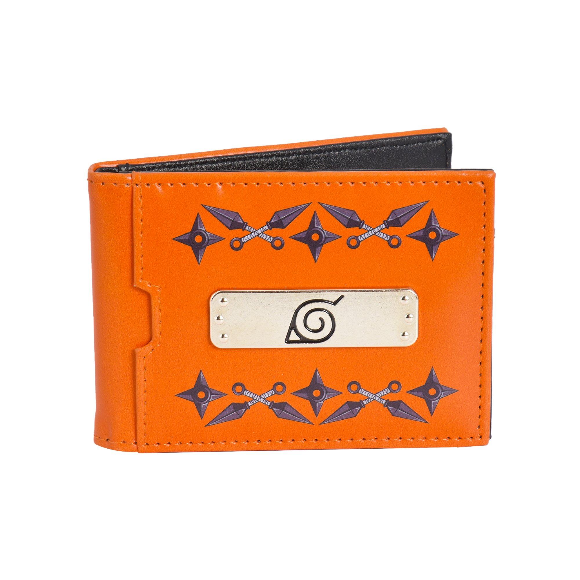 Naruto Shippuden Shinobi Weapons Bi-Fold Wallet with Money Clip