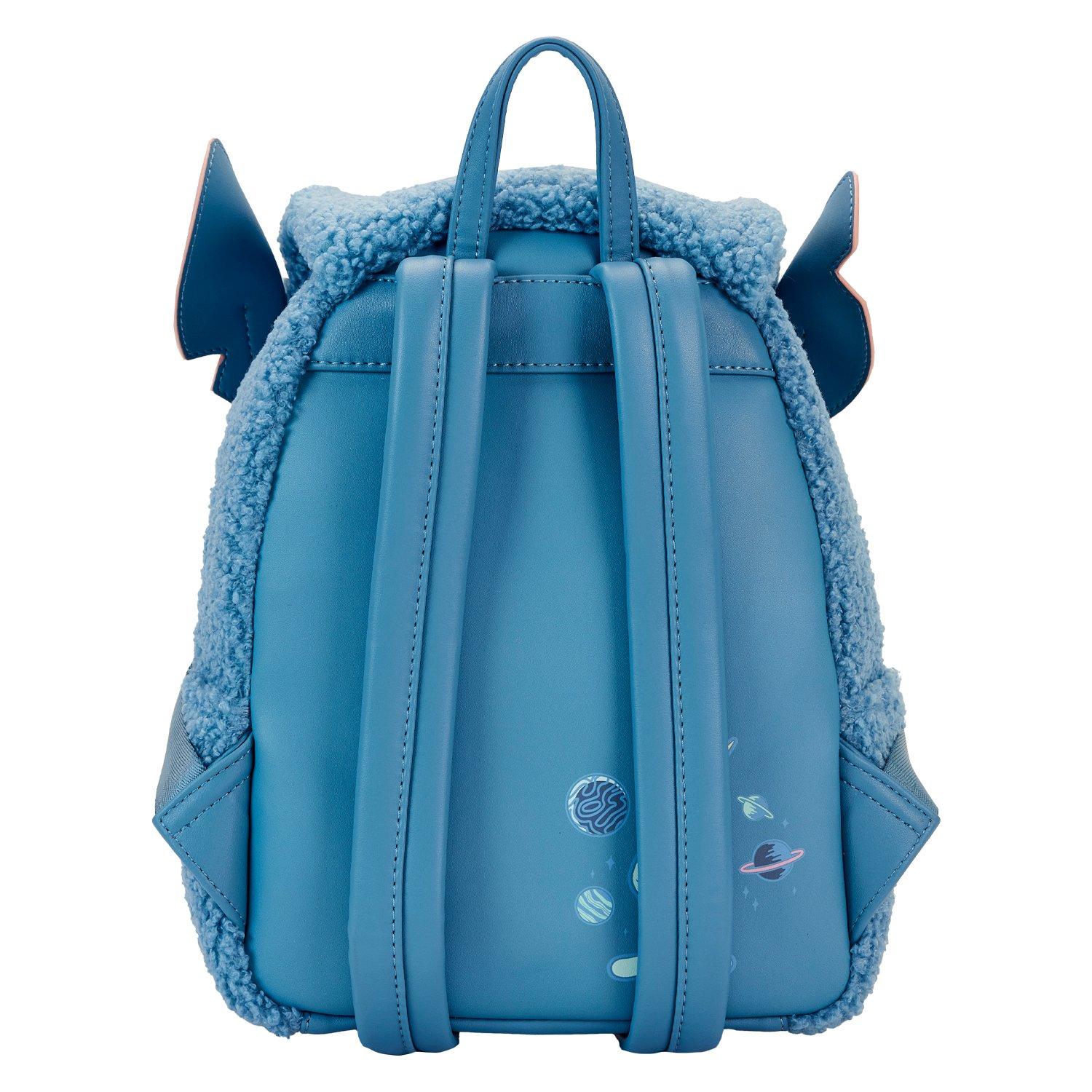 Loungefly Disney Stitch Plush Pocket Mini Backpack