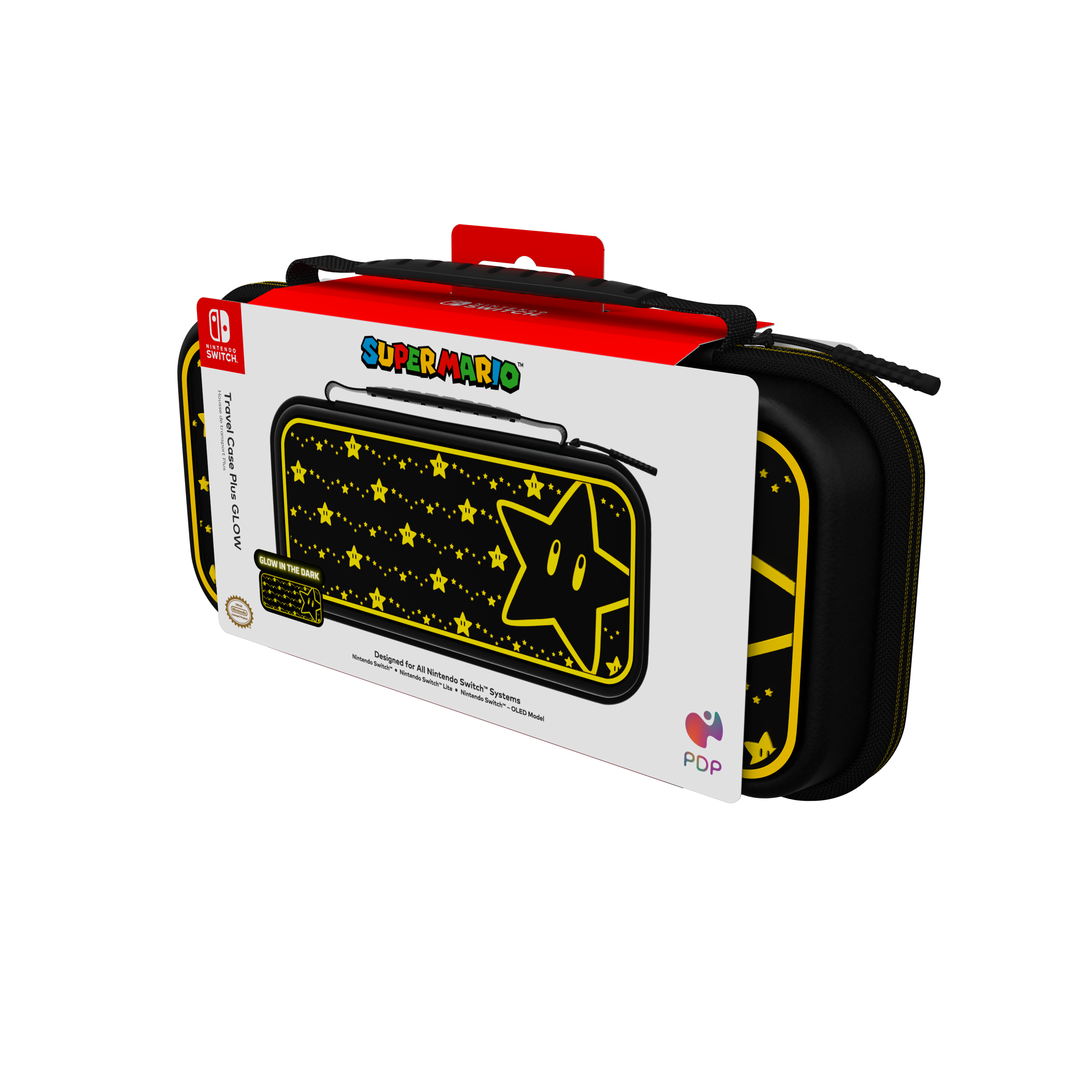 PDP Travel Case Plus GLOW for Nintendo Switch Super Star GameStop