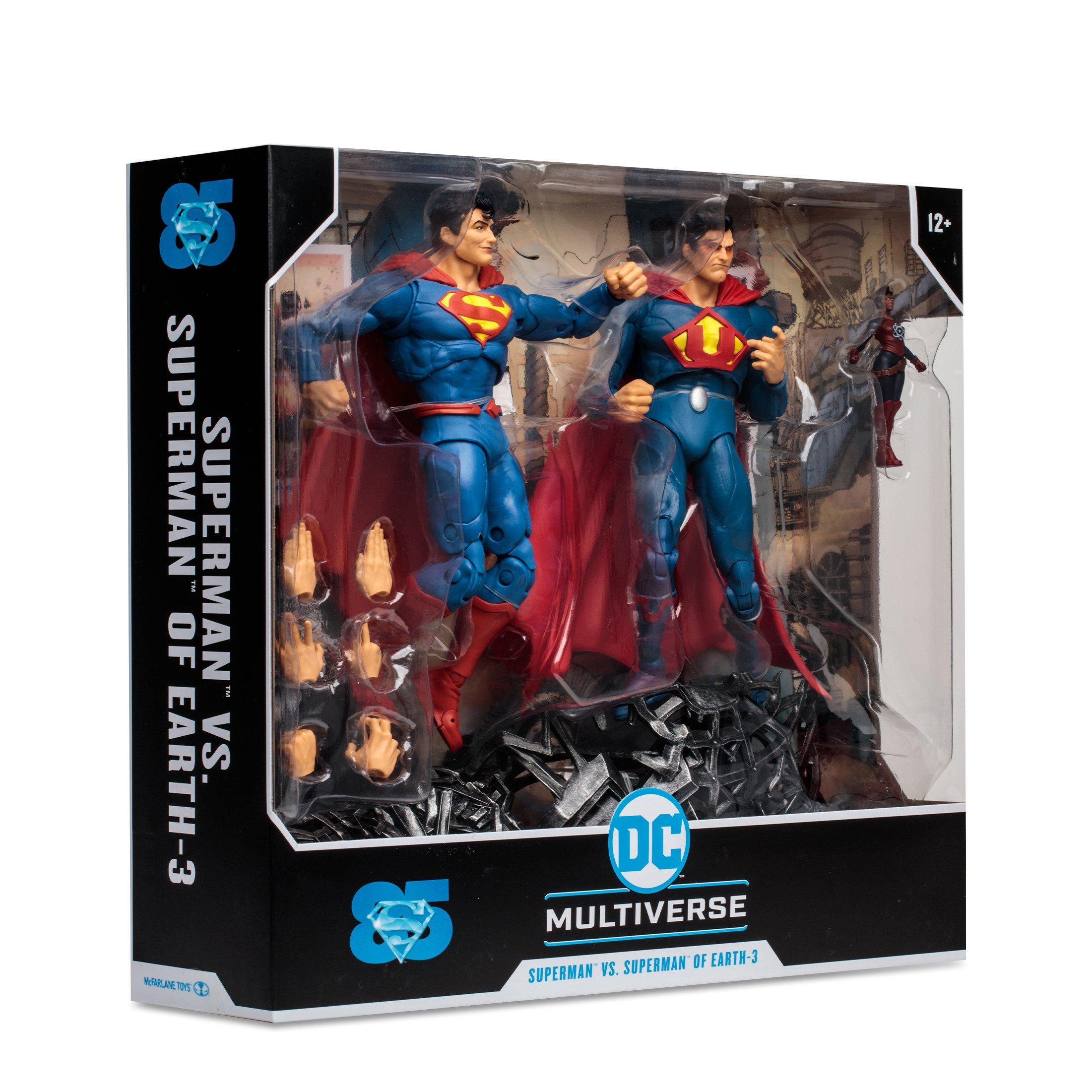 McFarlane Toys DC Multiverse Superman vs. Superman of Earth-3 with Atomica  Action Figure Set 2-Pack