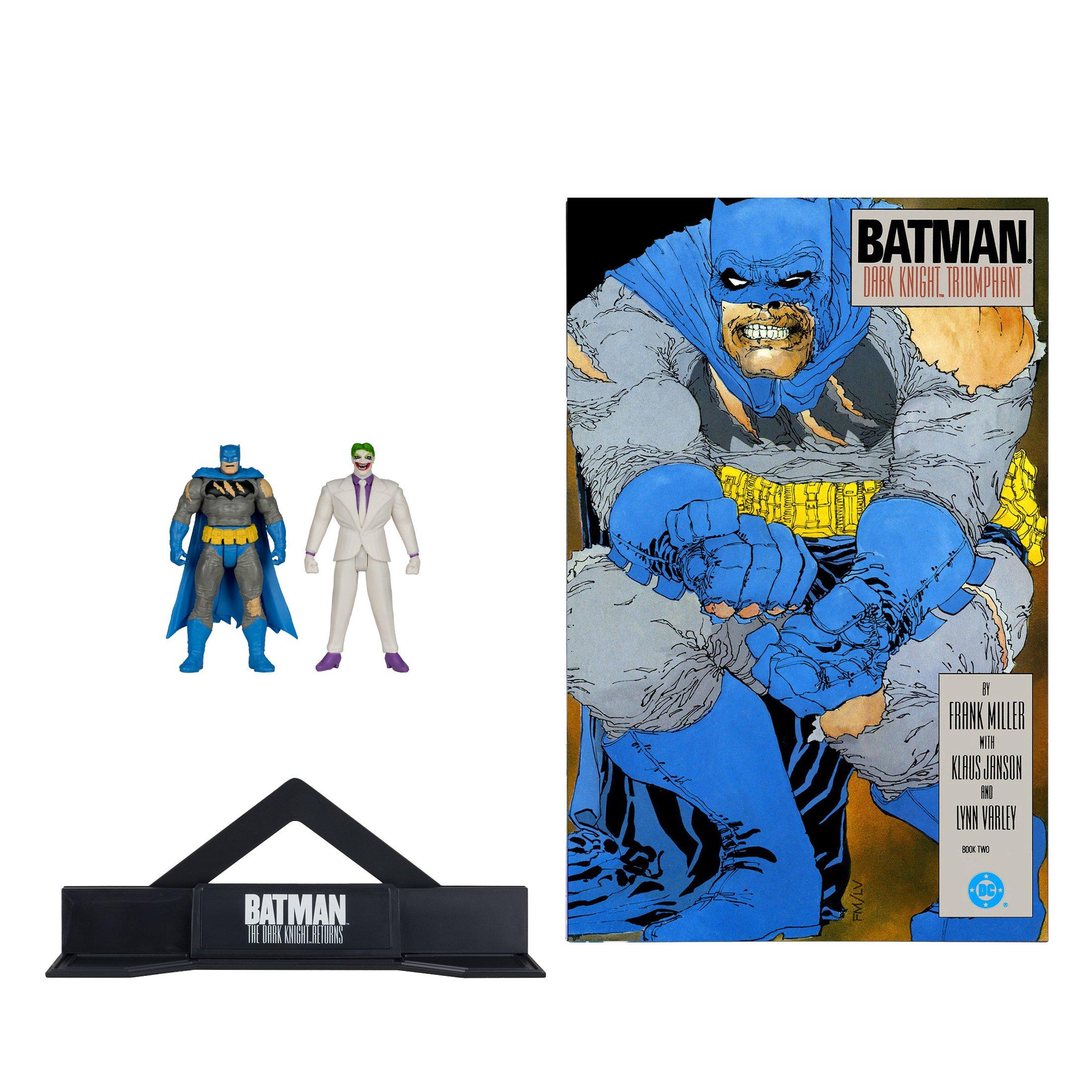 McFarlane Toys DC Direct Batman Dark Nights Metal Comic Batman and Joker 3-in Action Figures 2-Pack