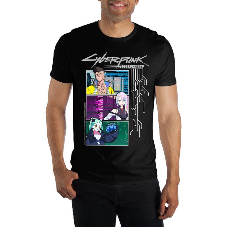 Cyberpunk Character Black Unisex Short Sleeve T-Shirt