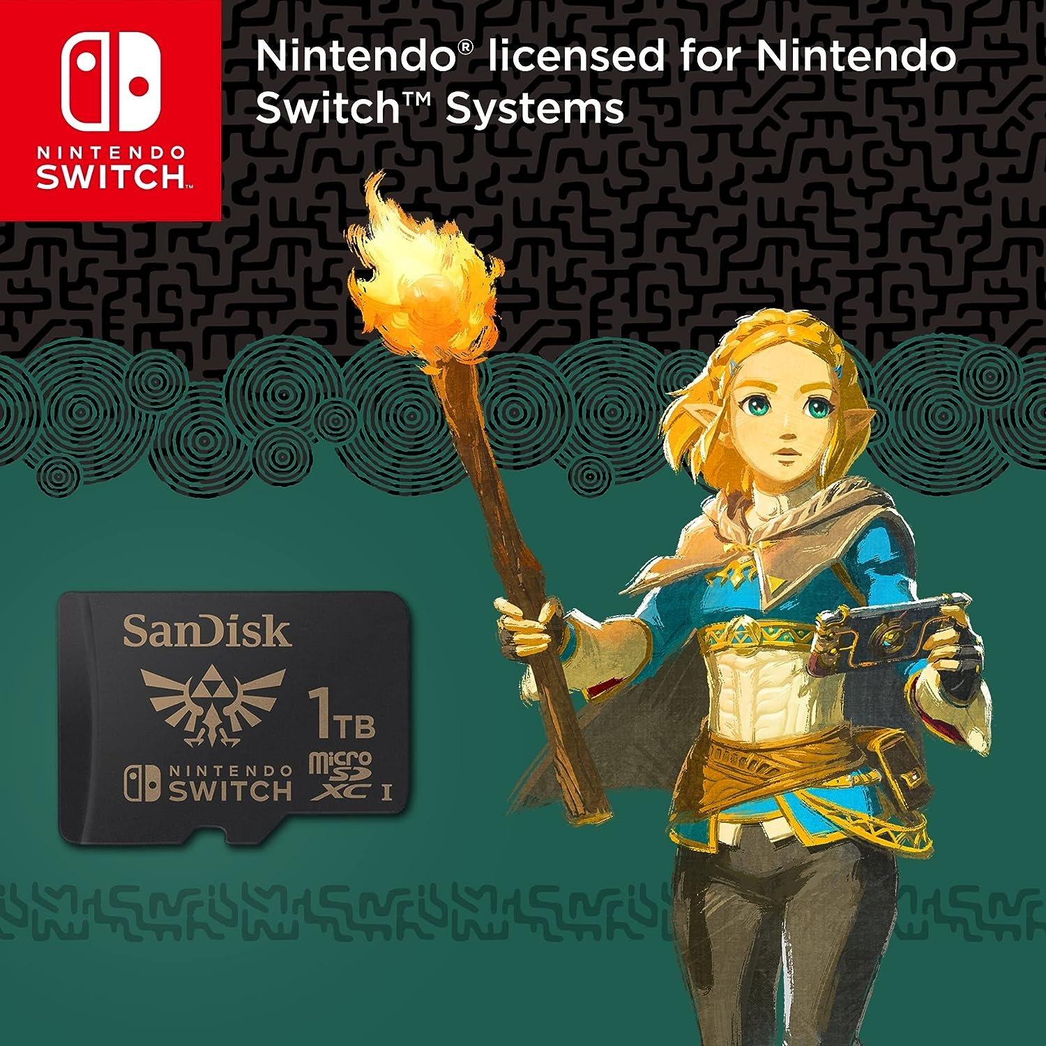 SanDisk 1TB microSD cards MELTS Nintendo Switch console