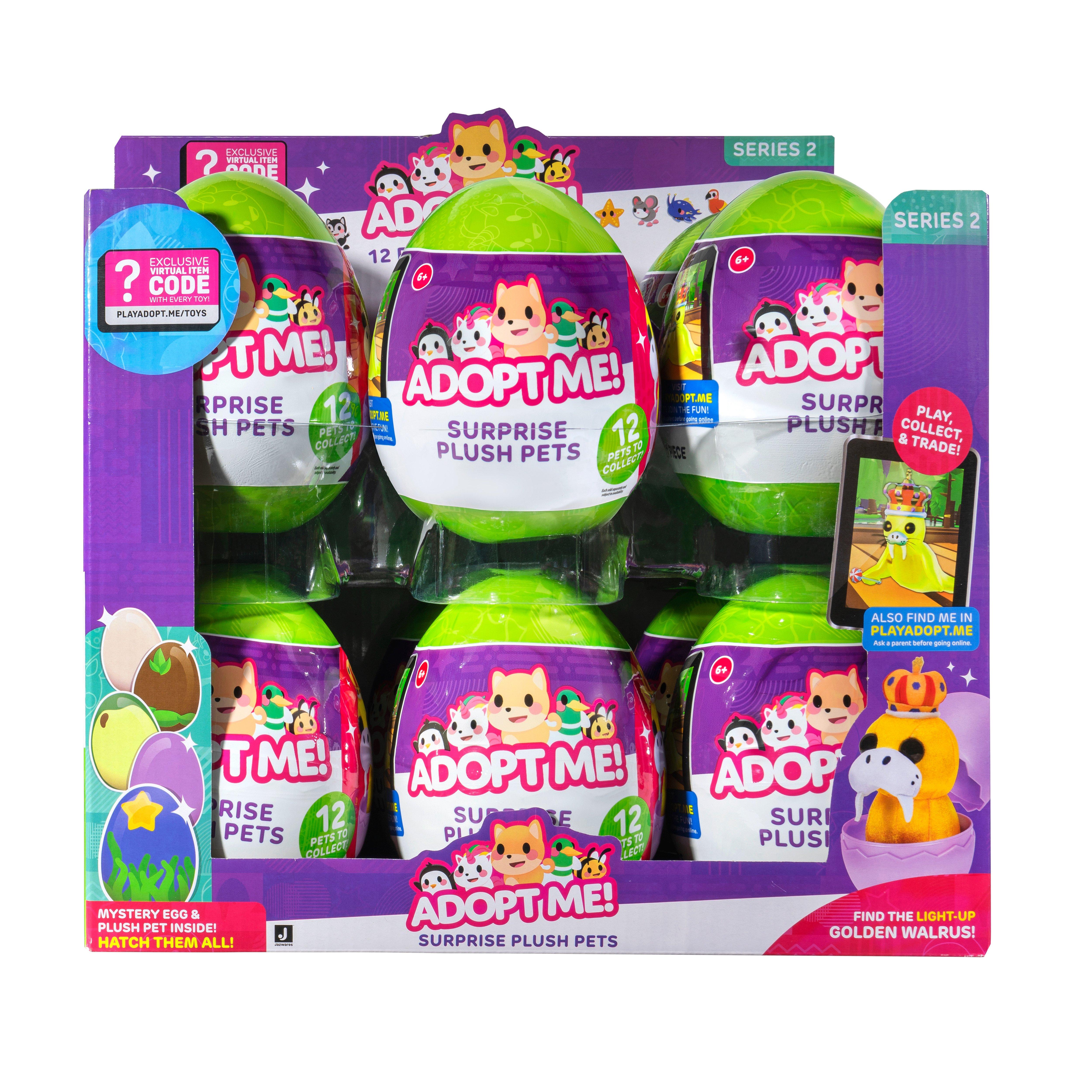 Adopt Me Pets Surprise Plush Mystery Egg Series 1 & 2 With Code You Choose