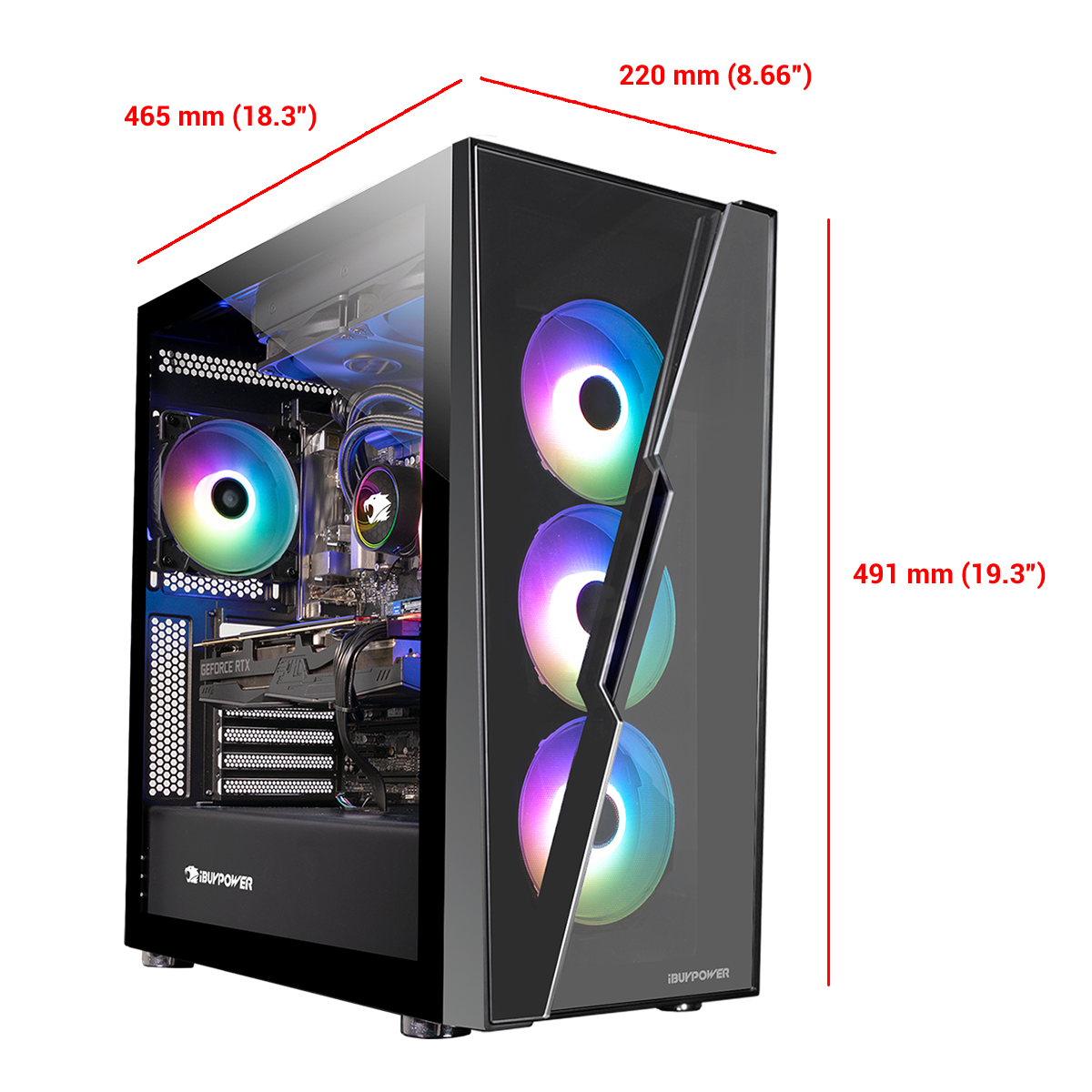 iBUYPOWER SlateHakoI7N3601 Gaming Desktop PC Intel Core i7 12700KF 