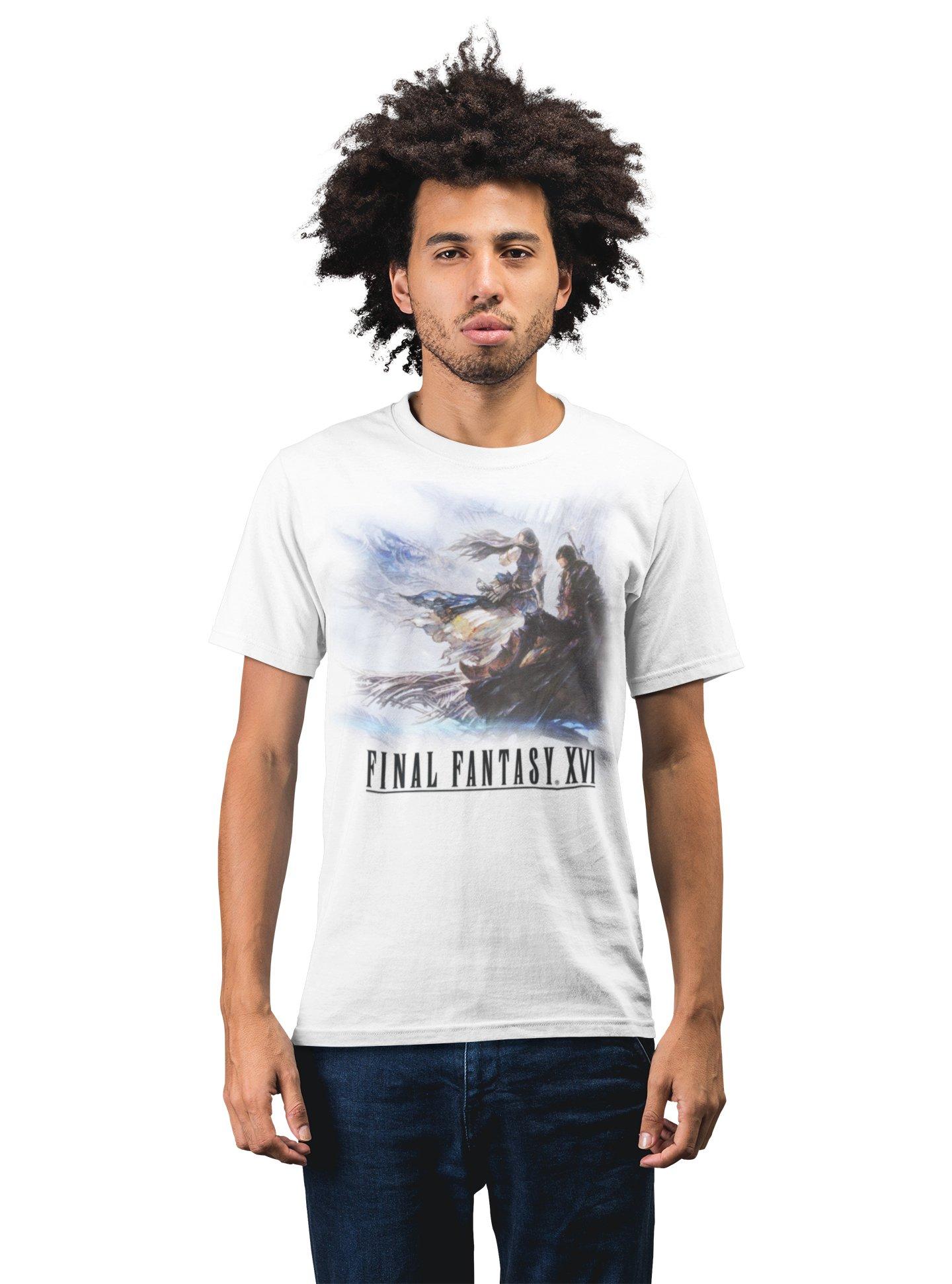 Geeknet Final Fantasy XVI Unisex White Cotton T Shirt GameStop Exclusive GameStop