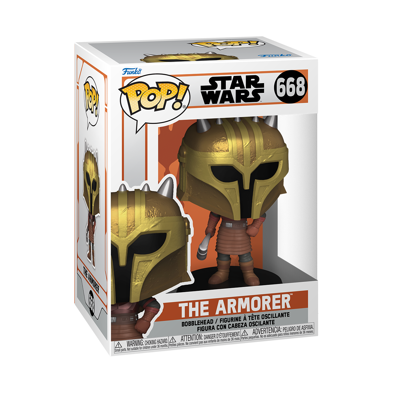 Funko POP! Television: Star Wars The Mandalorian The Armorer 4.4-in Vinyl Bobblehead Figure