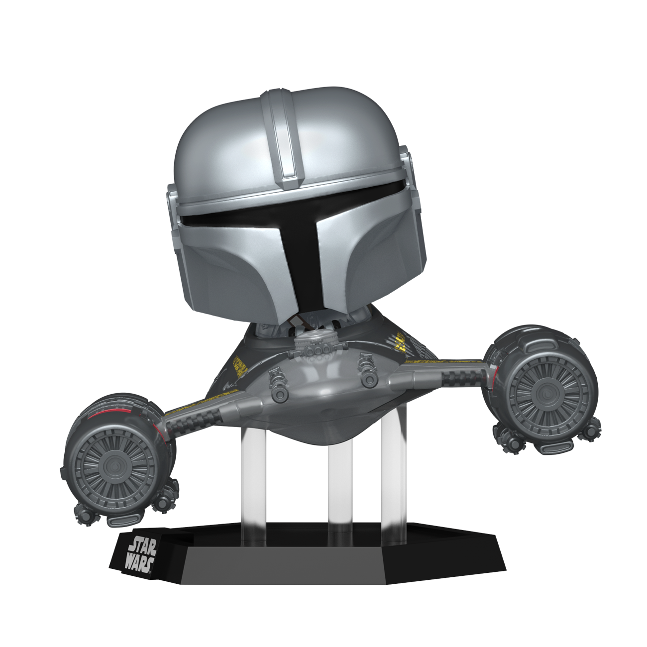 Funko POP! Television: Star Wars The Mandalorian - The Mandalorian and R5D4 4.55-in Vinyl Bobblehead Figure