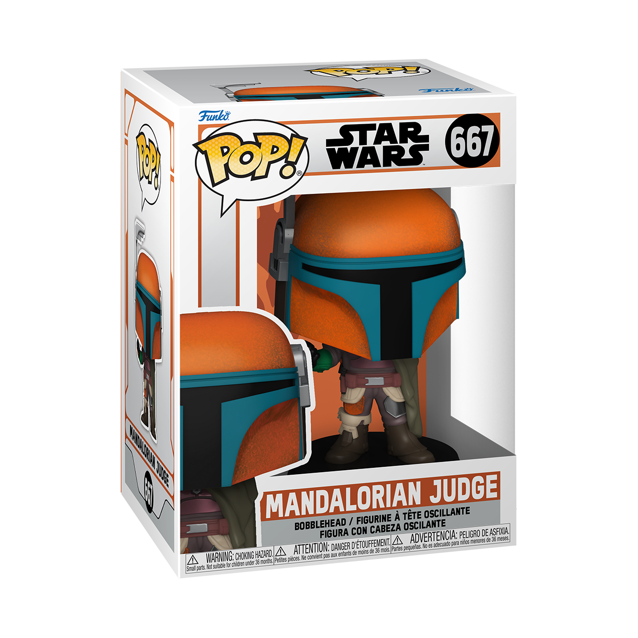 Funko POP! Television: Star Wars The Mandalorian Mandalorian Judge 4.9-in Vinyl Bobblehead Figure