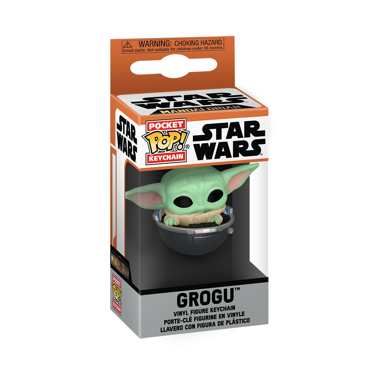 Funko Pop! Keychain: The Mandalorian Grogu 4-in Vinyl Keychain