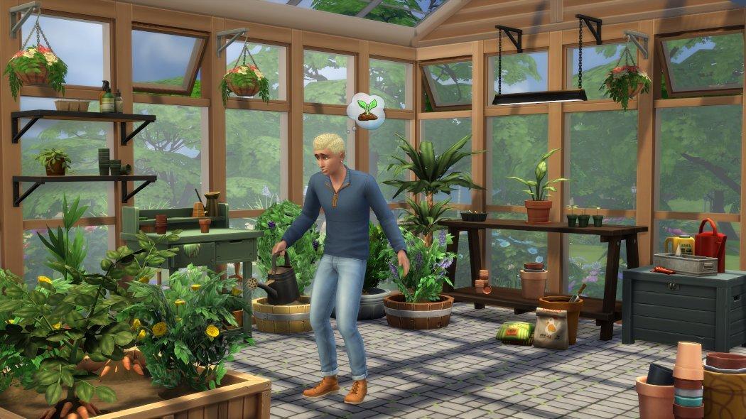 Gardener's Mansion - Sims 4 Greenhouse Haven Kit [No CC]