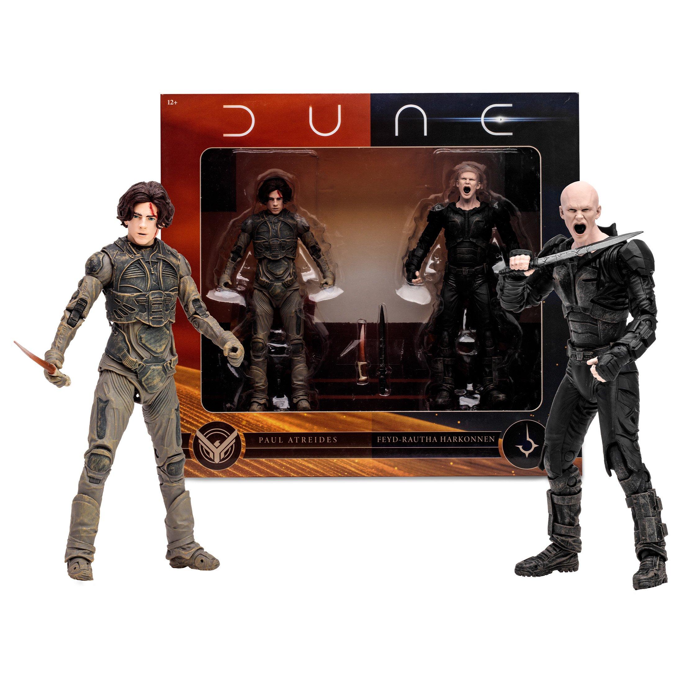 McFarlane Toys Dune: Part Two Feyd-Rautha Harkonnen and Paul Atreides 7-in  Action Figure Set 2-Pack