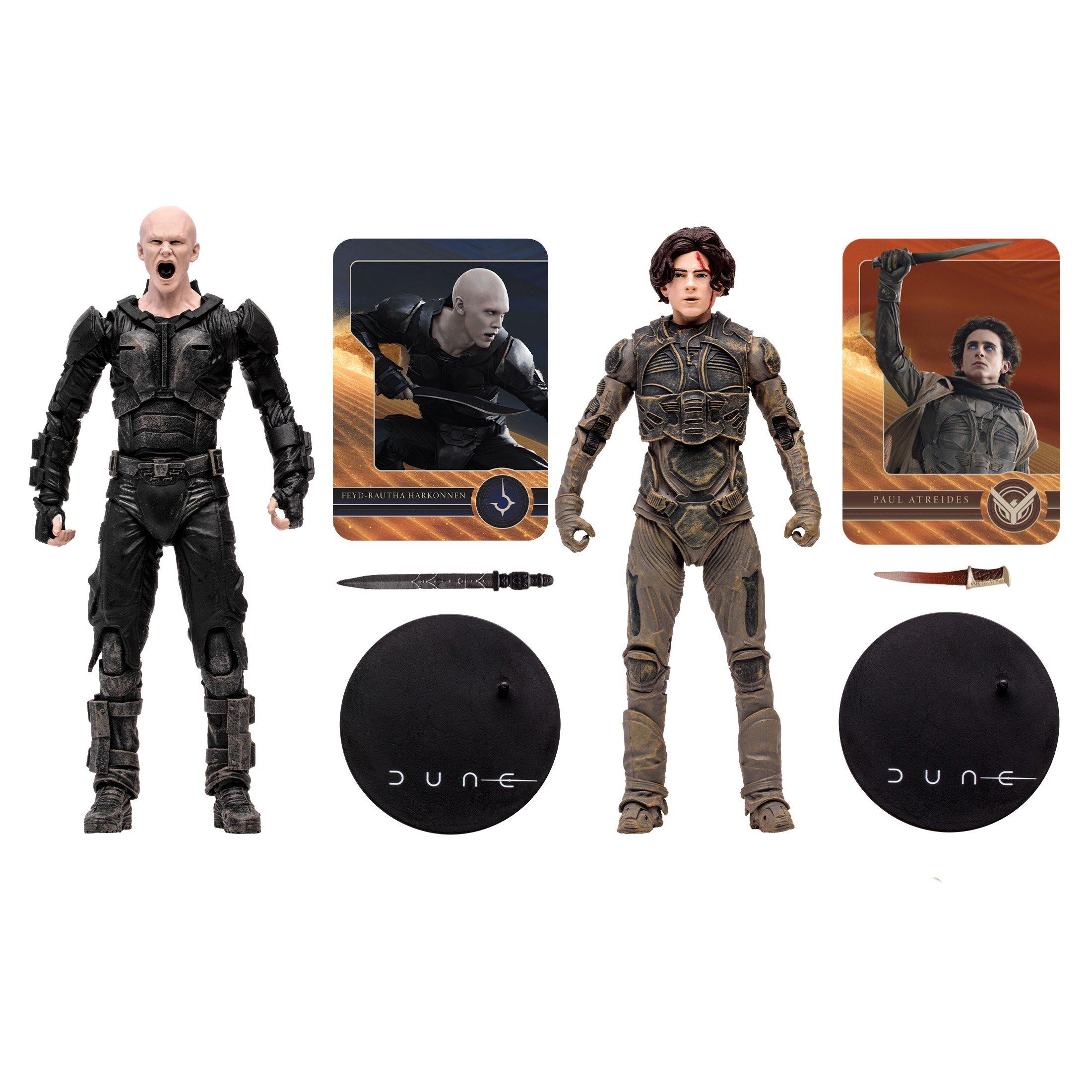 McFarlane Toys Dune: Part Two Feyd-Rautha Harkonnen and Paul Atreides 7-in Action Figure Set 2-Pack