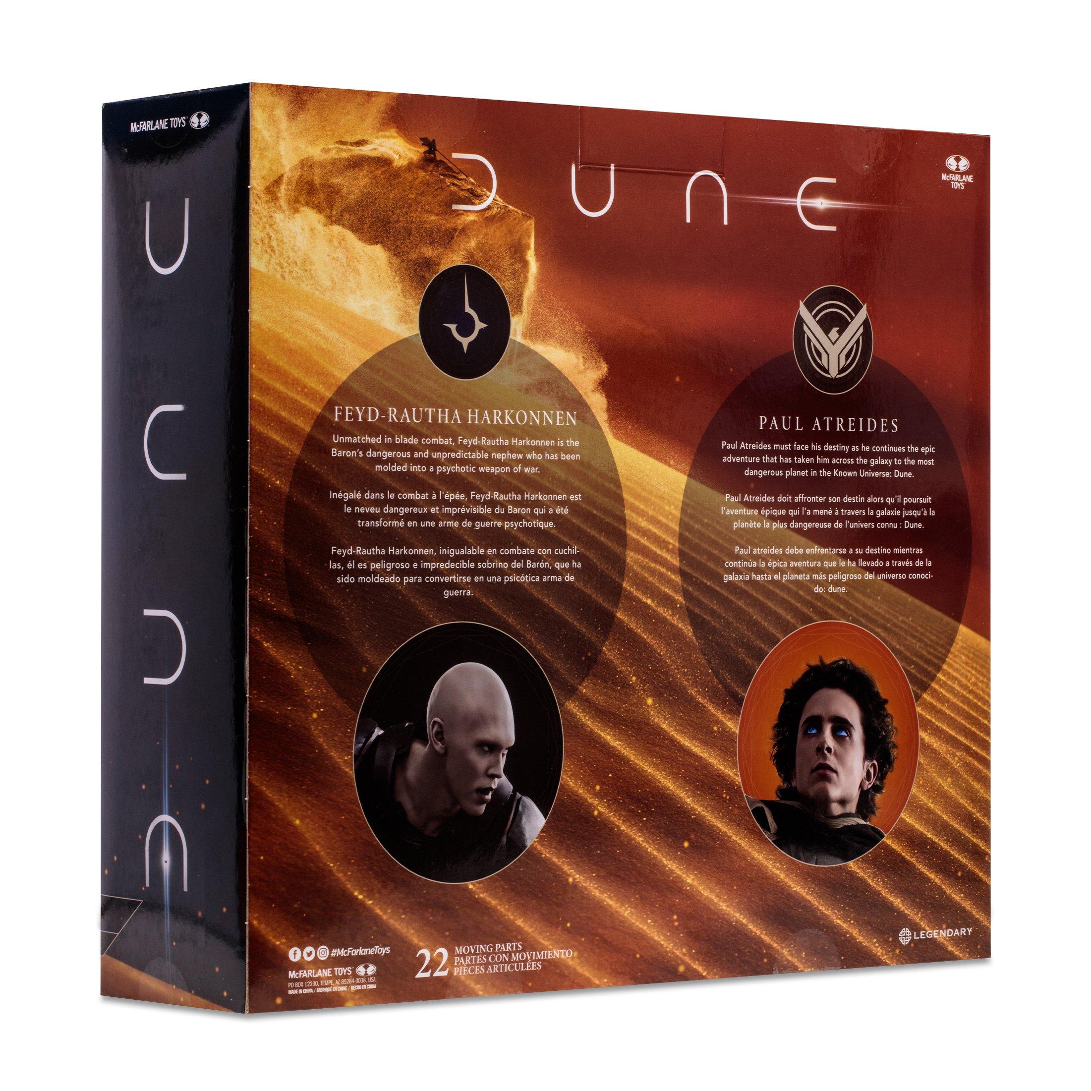 McFarlane Toys Dune: Part Two Feyd-Rautha Harkonnen and Paul Atreides 7-in  Action Figure Set 2-Pack