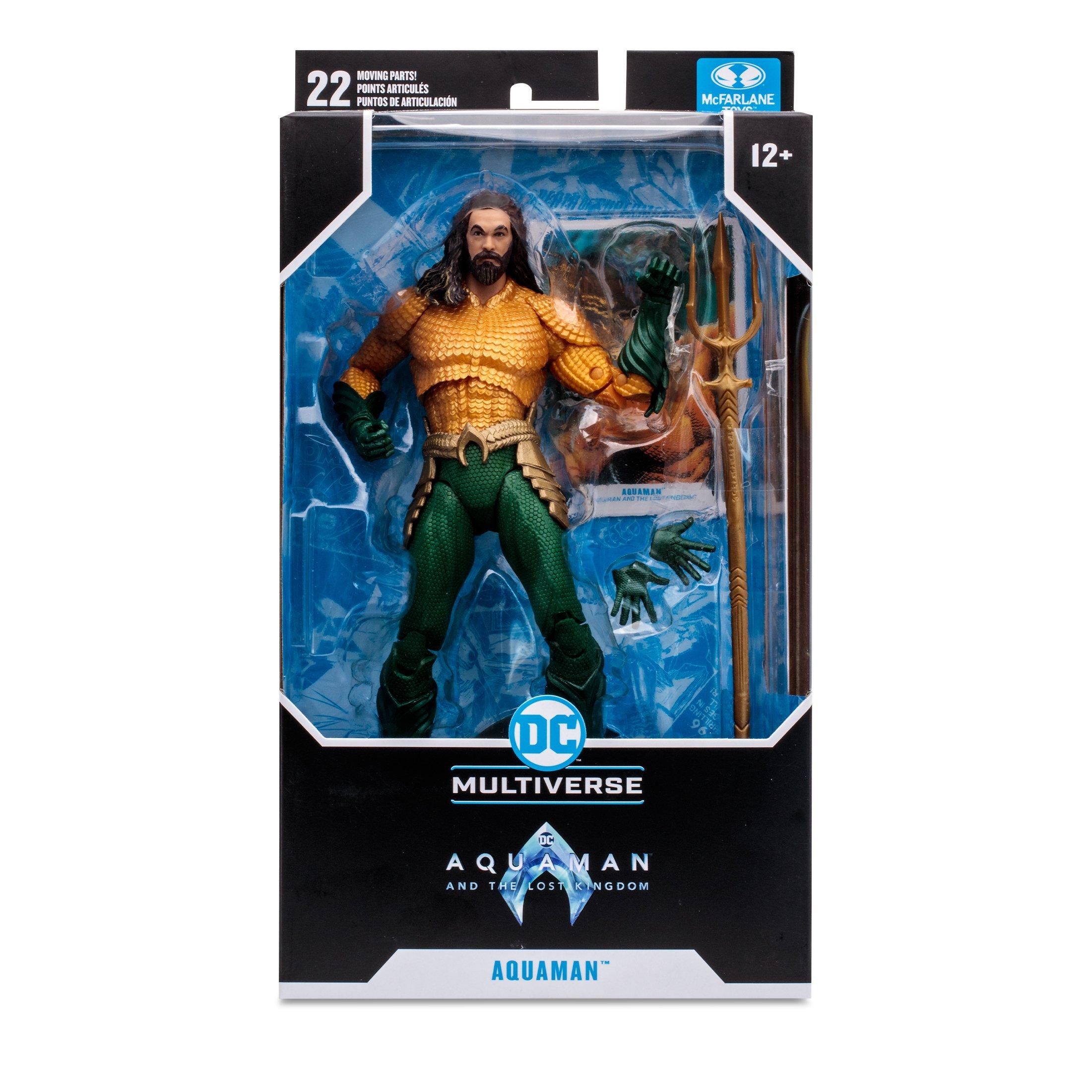 Aquaman figurine et comic book DC Comics McFarlane Toys 18 cm - Kingdom  Figurine