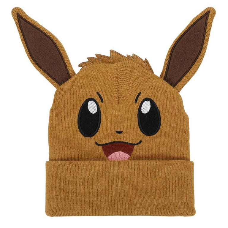 Pokemon Eevee Big Face Cosplay with Ears Knit Hat