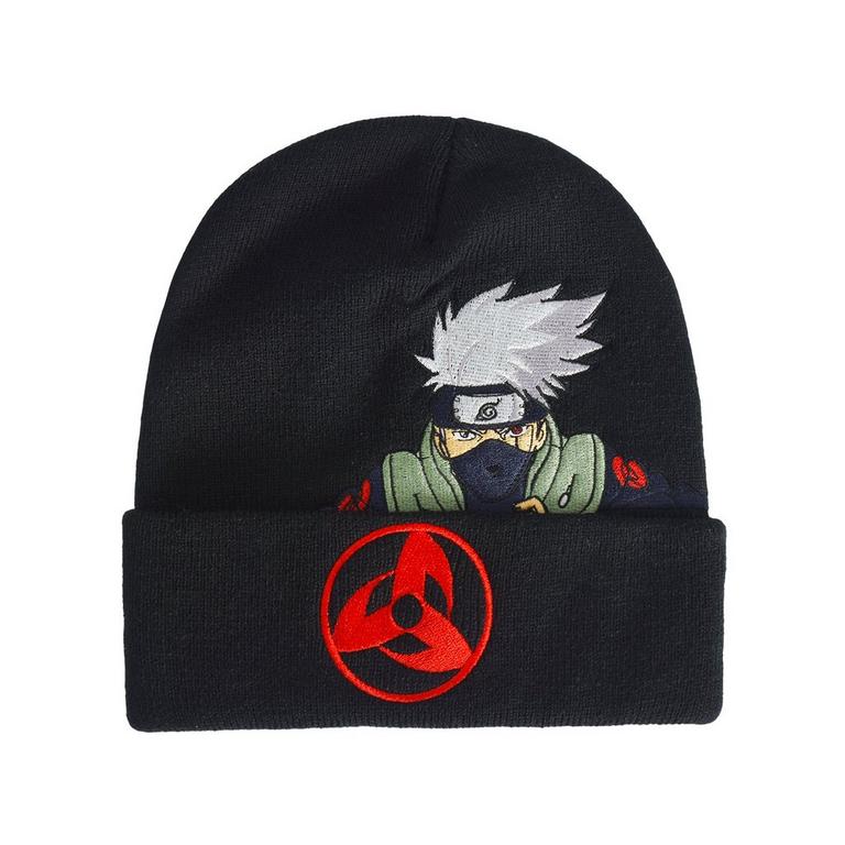 Naruto Kakashi Hatake Unisex Black Cuffed Beanie
