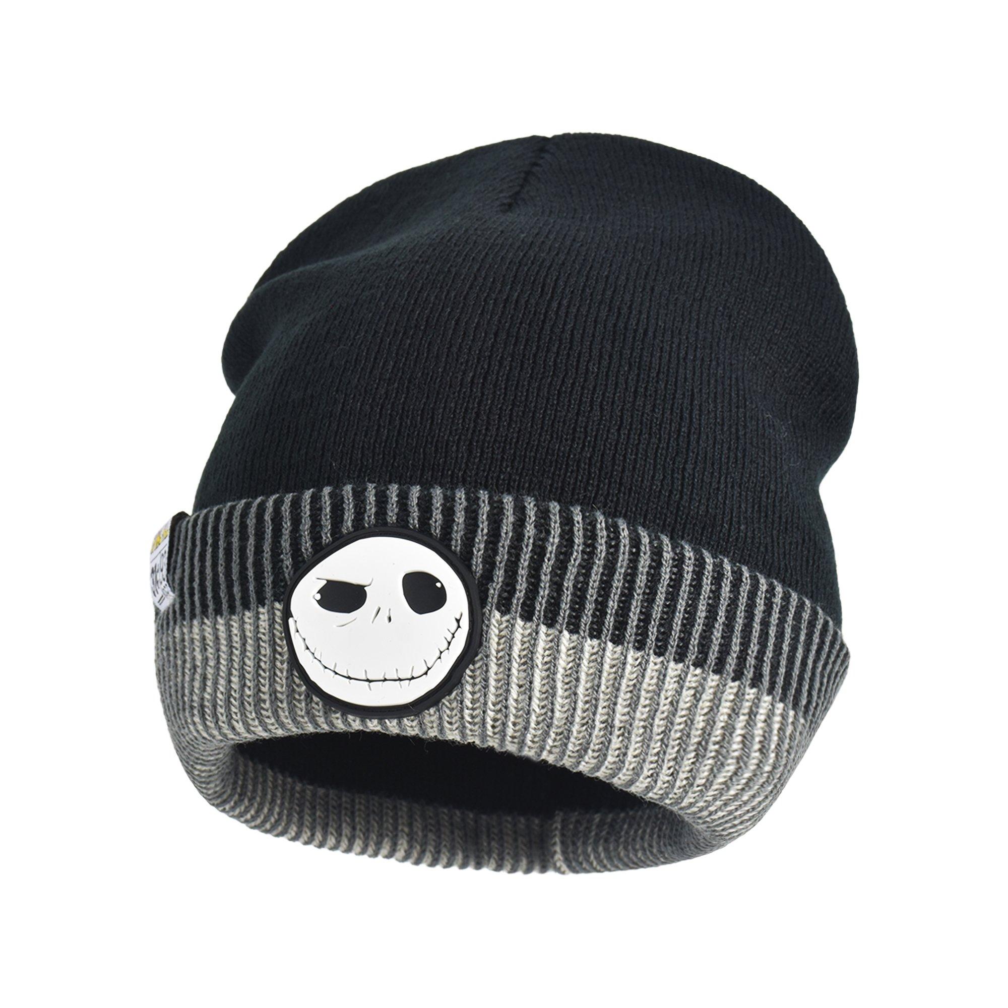 The Nightmare Before Christmas Spiral Hill Comic Jack Skellington Ribbed Stripe Beanie