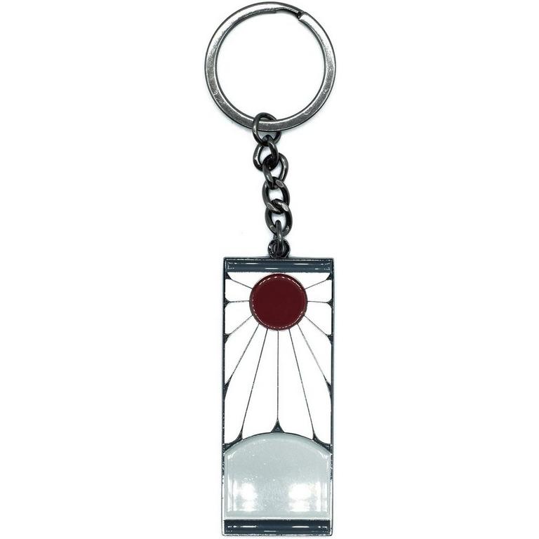 Demon Slayer Tanjiro Kamado Hanafuda Metal Pendant Keychain