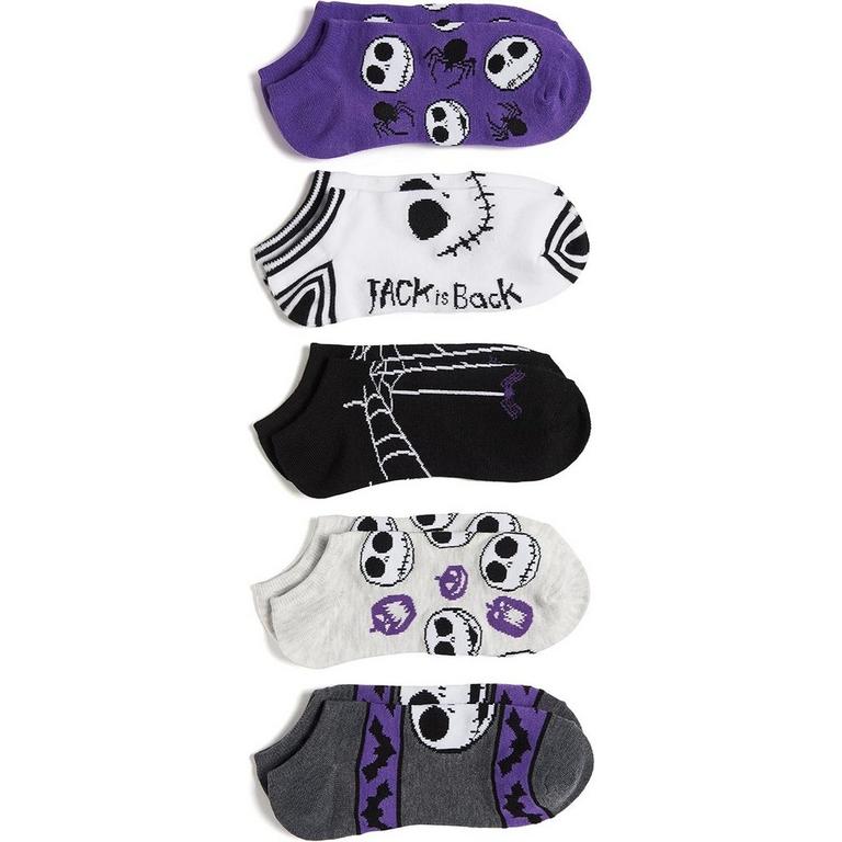 Disney The Nightmare Before Christmas 5 Pack No Show Socks
