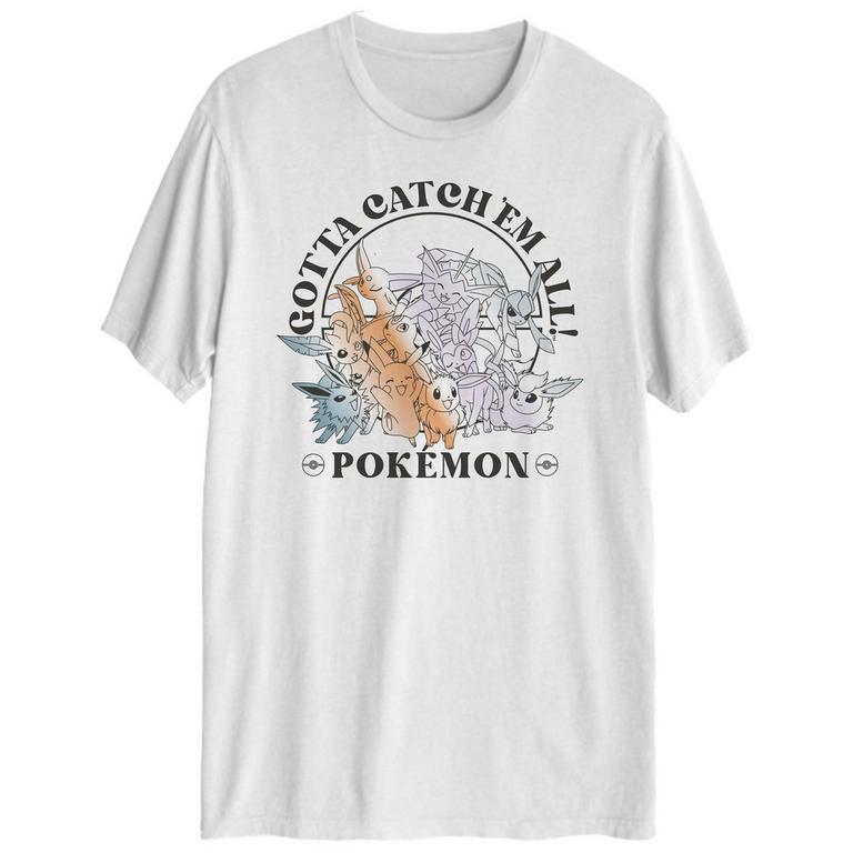 Pokemon Eeveelutions Gray Graphic Unisex T-Shirt | GameStop
