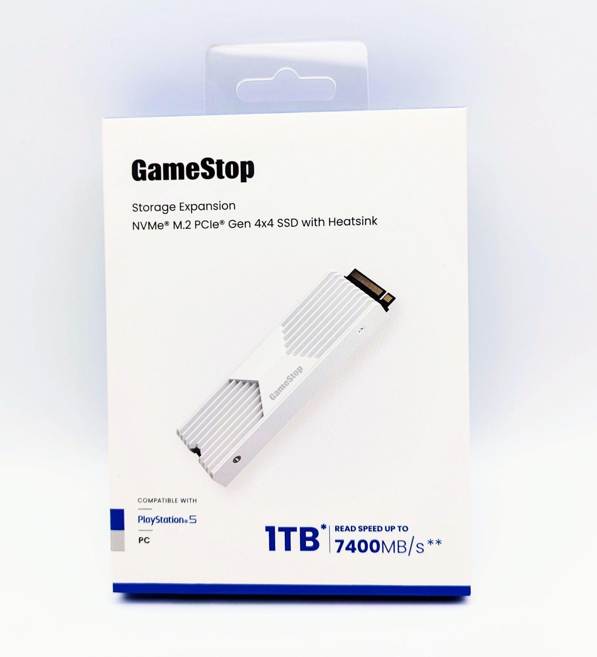 GameStop 1TB SSD with Heatsink PCIe Gen4 NVMe M.2 High-Performance Gaming  Solid State Drive for PlayStation 5 and PC