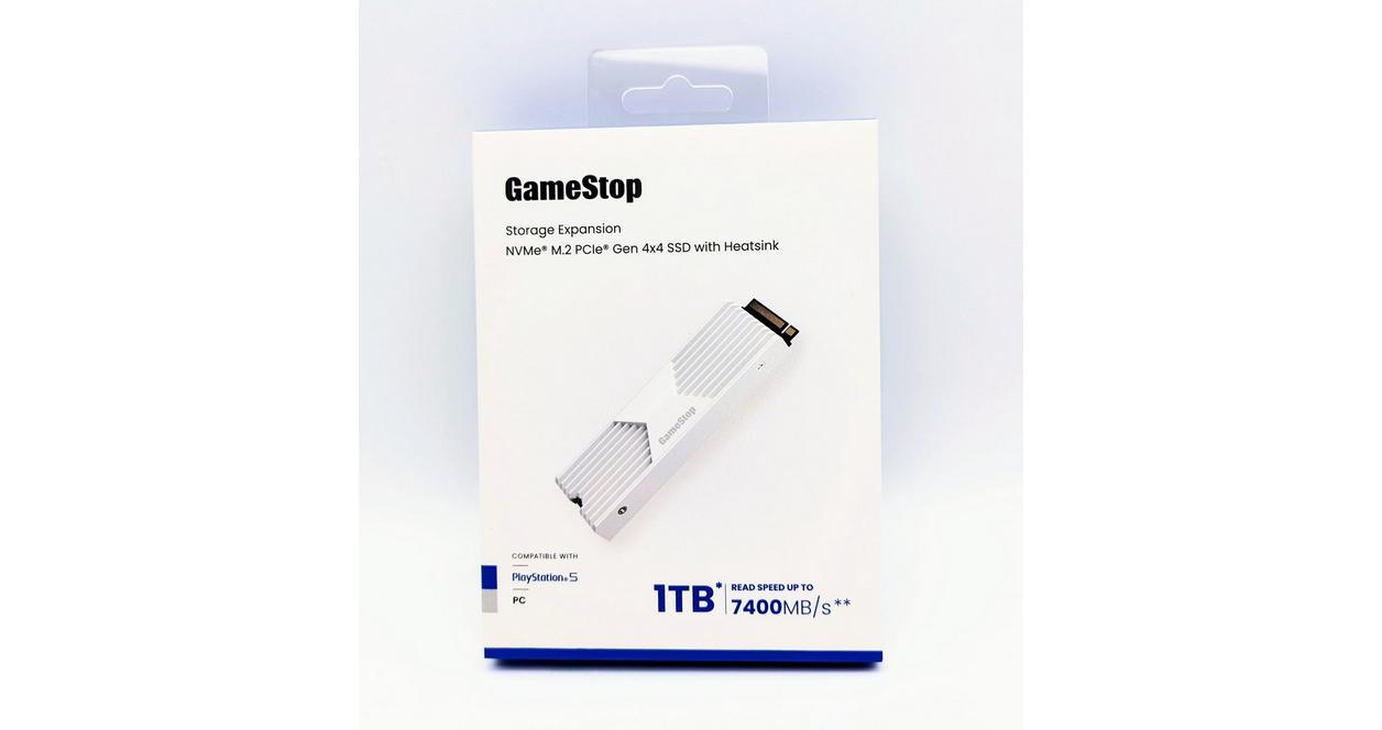 GameStop NVMe SSD Card 1TB with Heatsink for PlayStation 5 | GameStop