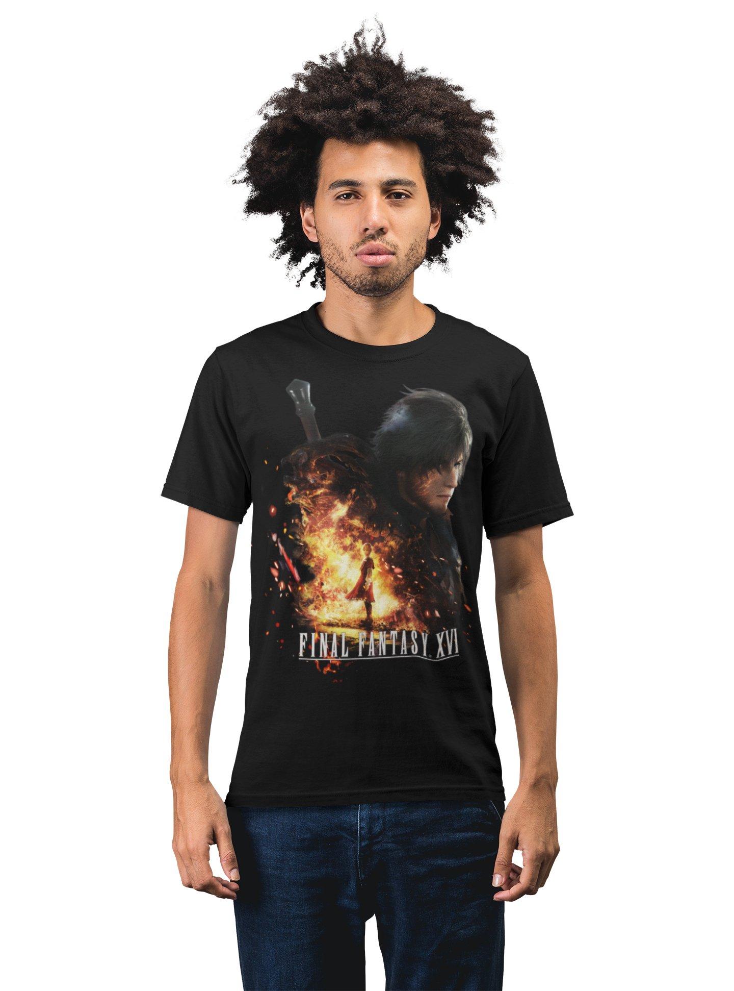 Geeknet 23CL-SEFF-FINALFANTASYXVI TEE BLACK- LG