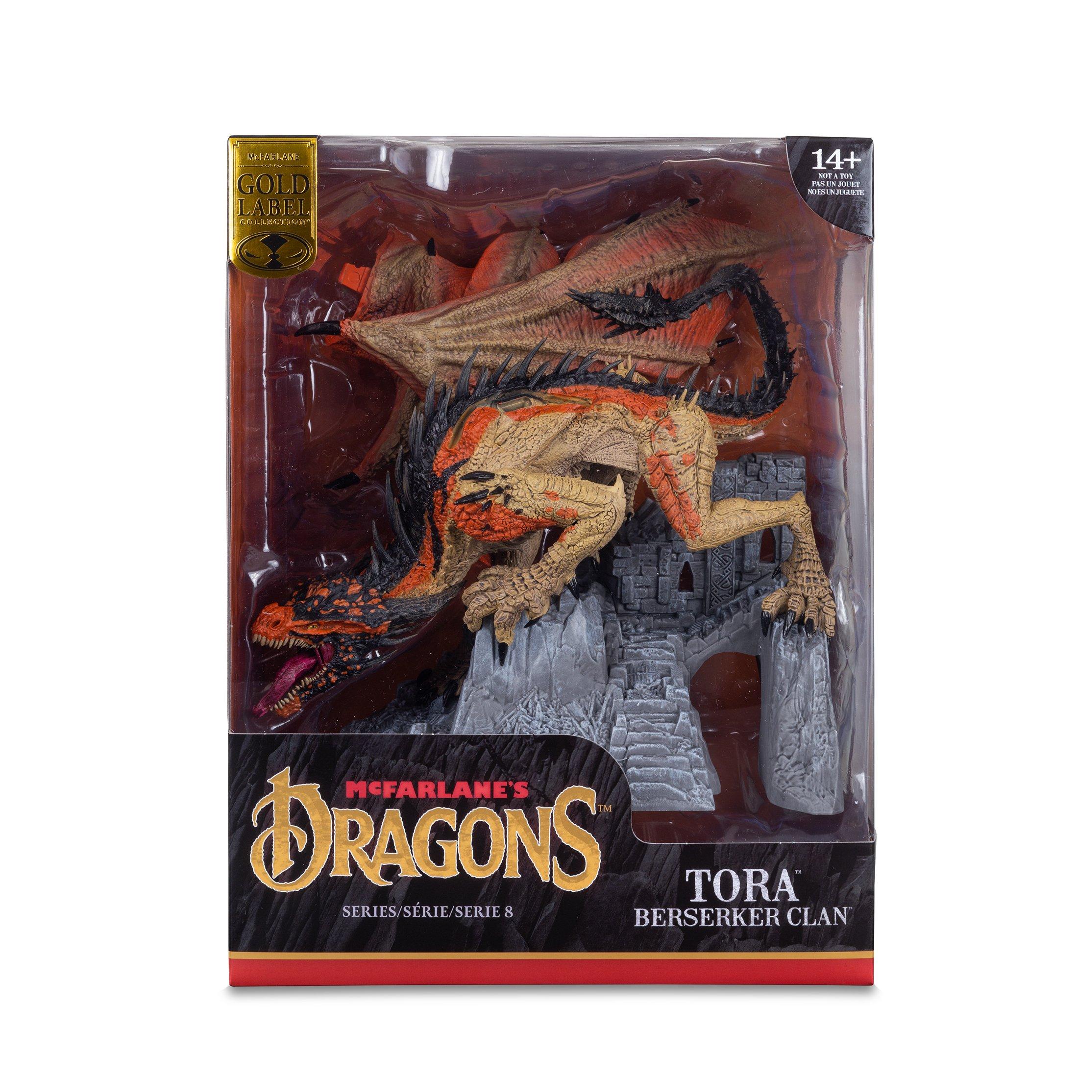 McFarlane Toys Dragons Series 8 Gold Label Tora (Berserker Clan) 11-in Statue