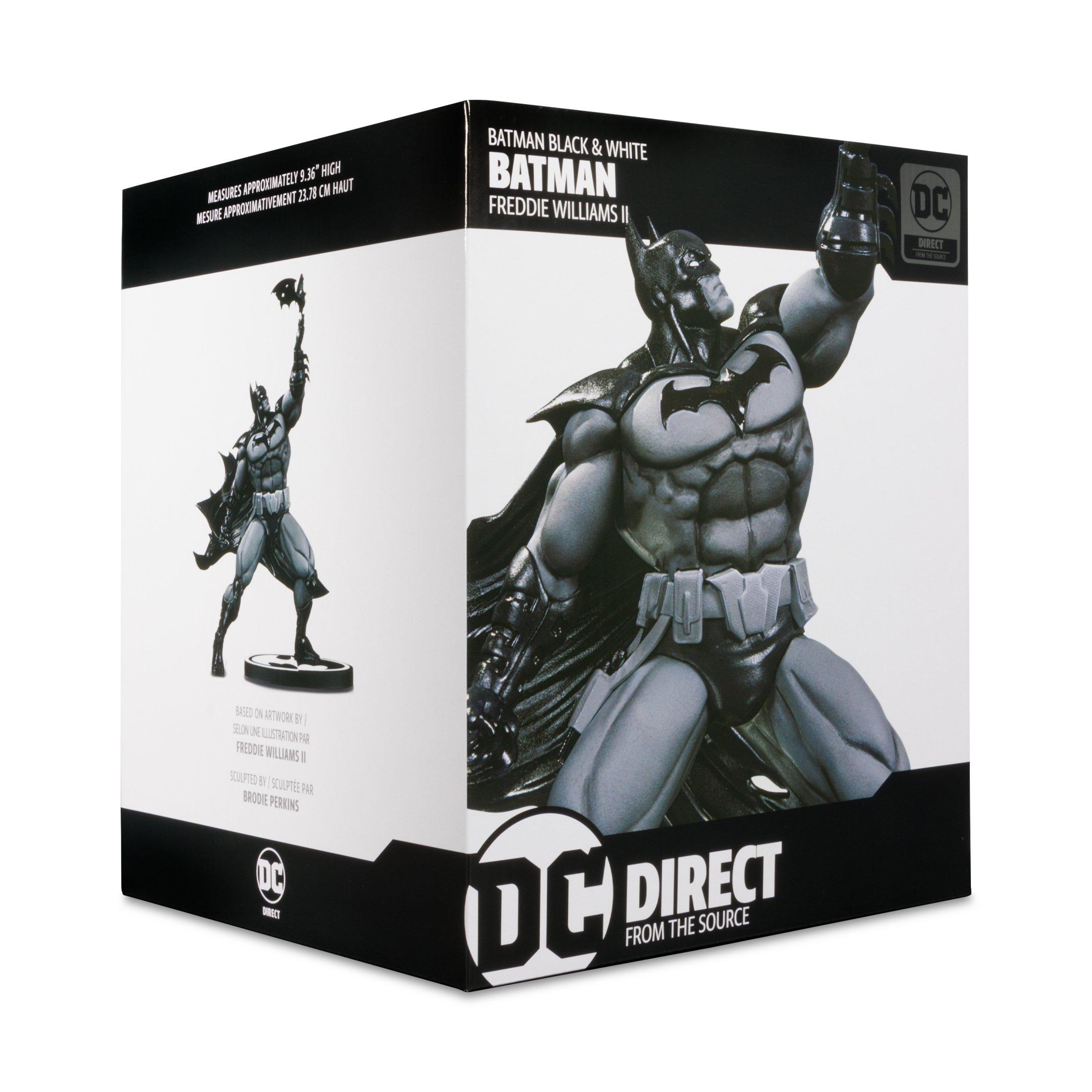 Batman black and white best sale action figure