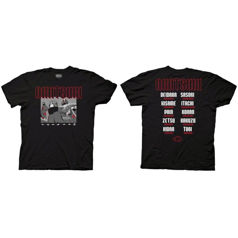 2010's \"NARUTO 暁\" Black Tee Size:L 2010's 