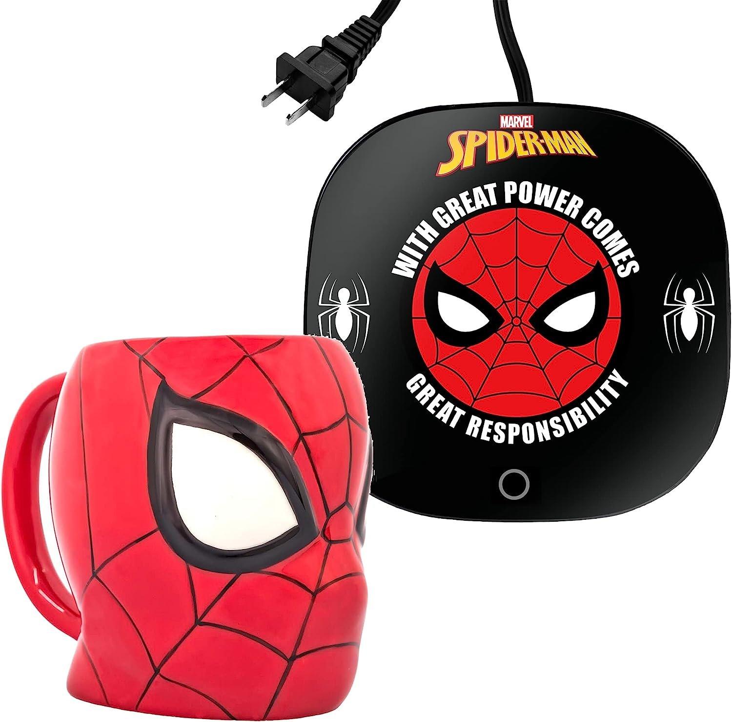 Spiderman Web Swing Black Jumbo Mug